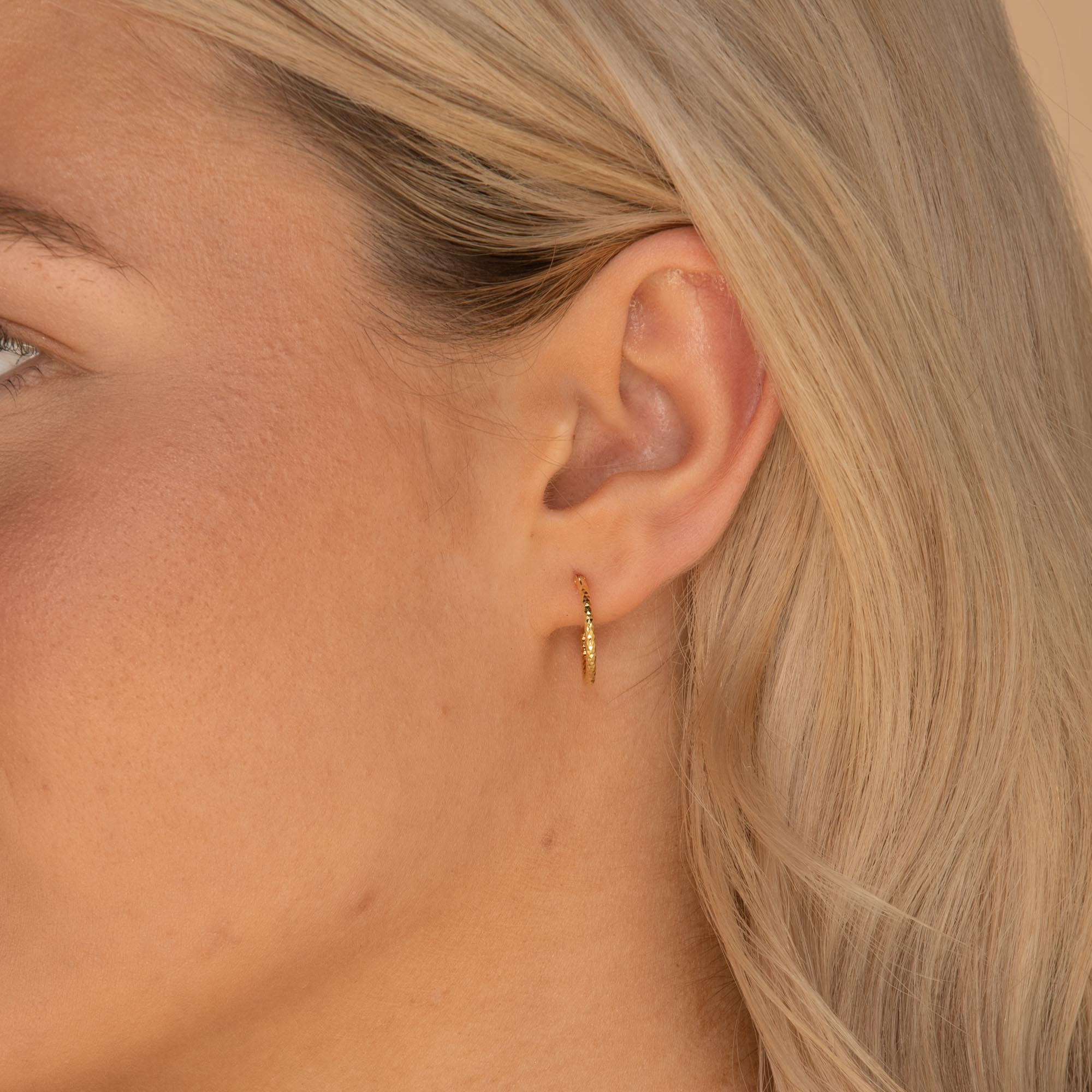 Edged Hoop Earrings - Camile & Stone