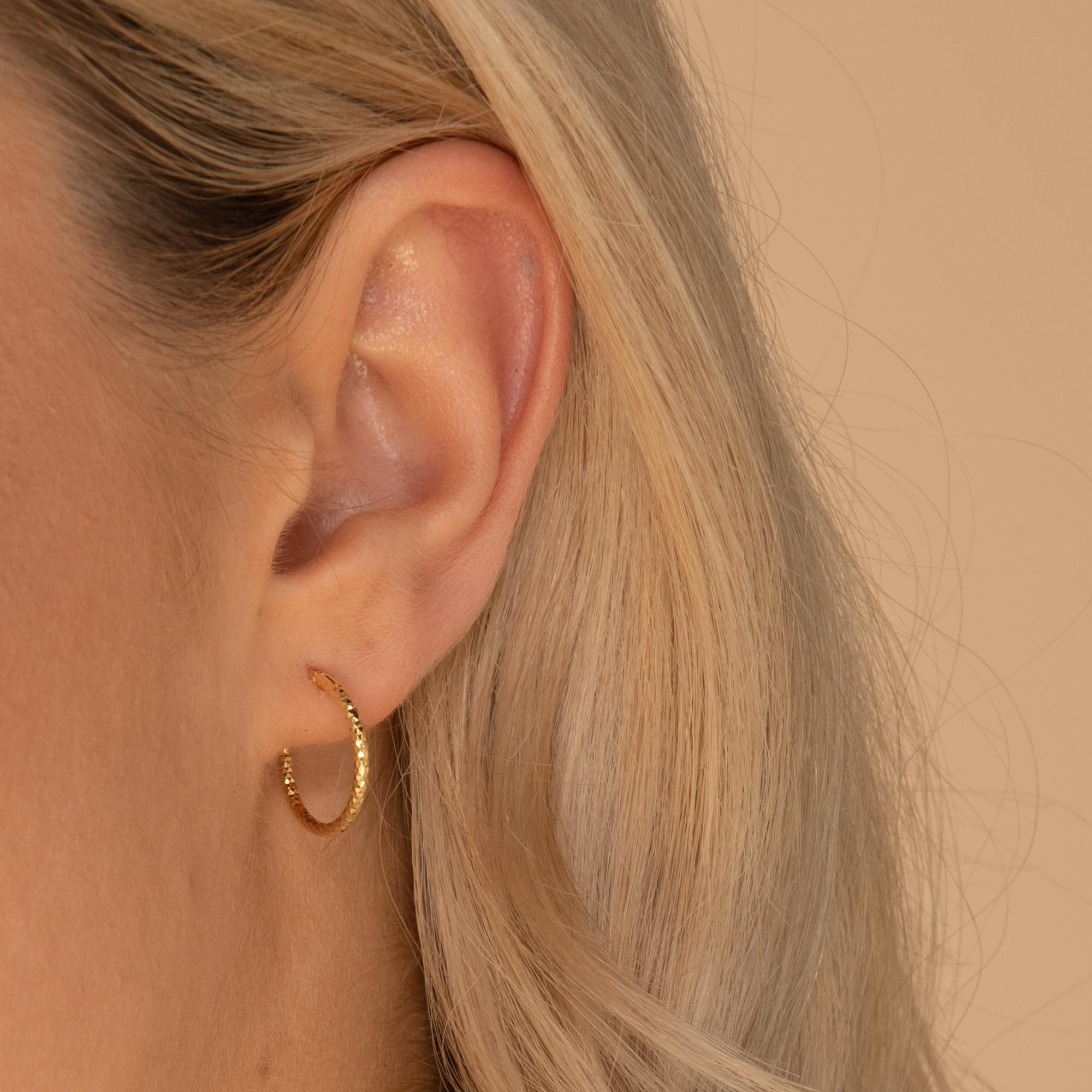 Edged Hoop Earrings - Camile & Stone