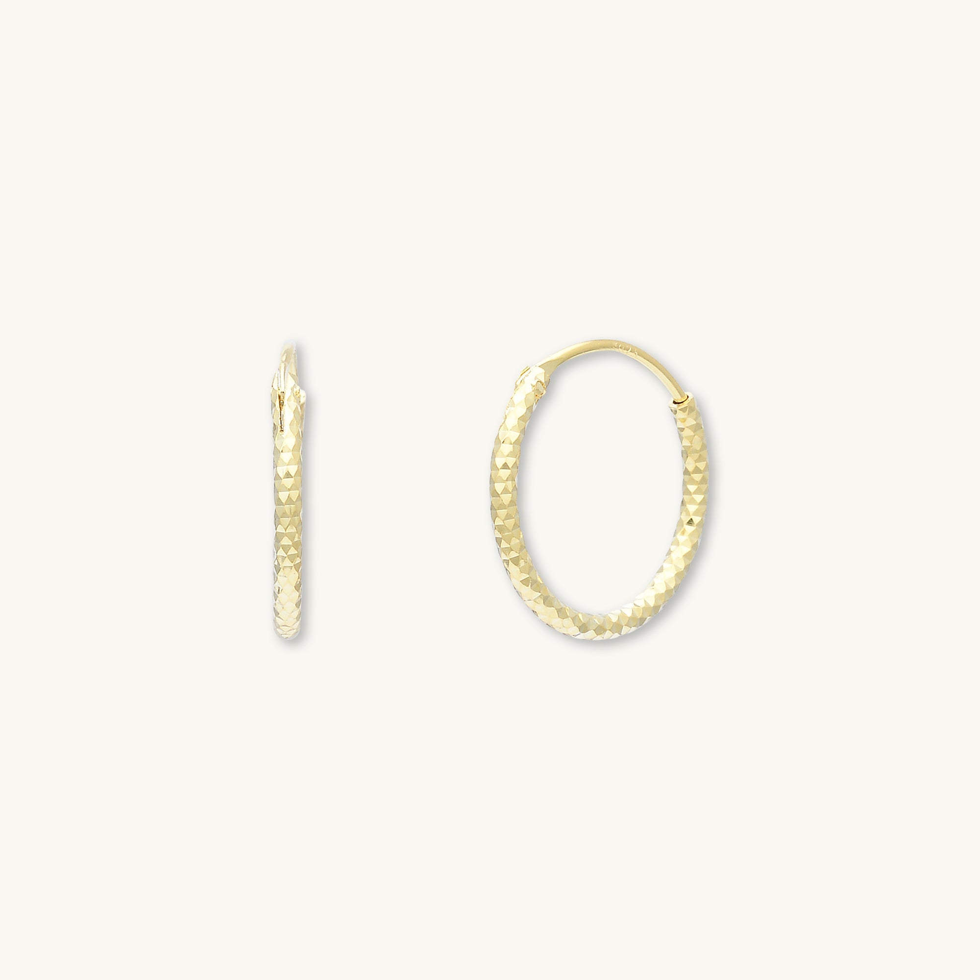 Edged Hoop Earrings - Camile & Stone