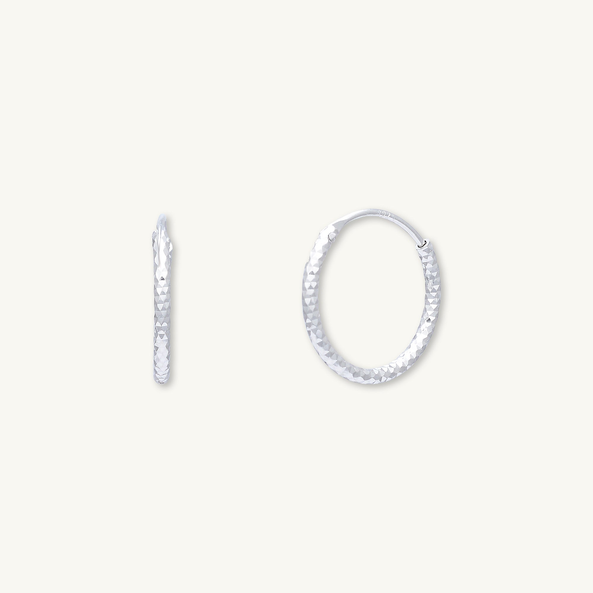 Edged Hoop Earrings - Camile & Stone