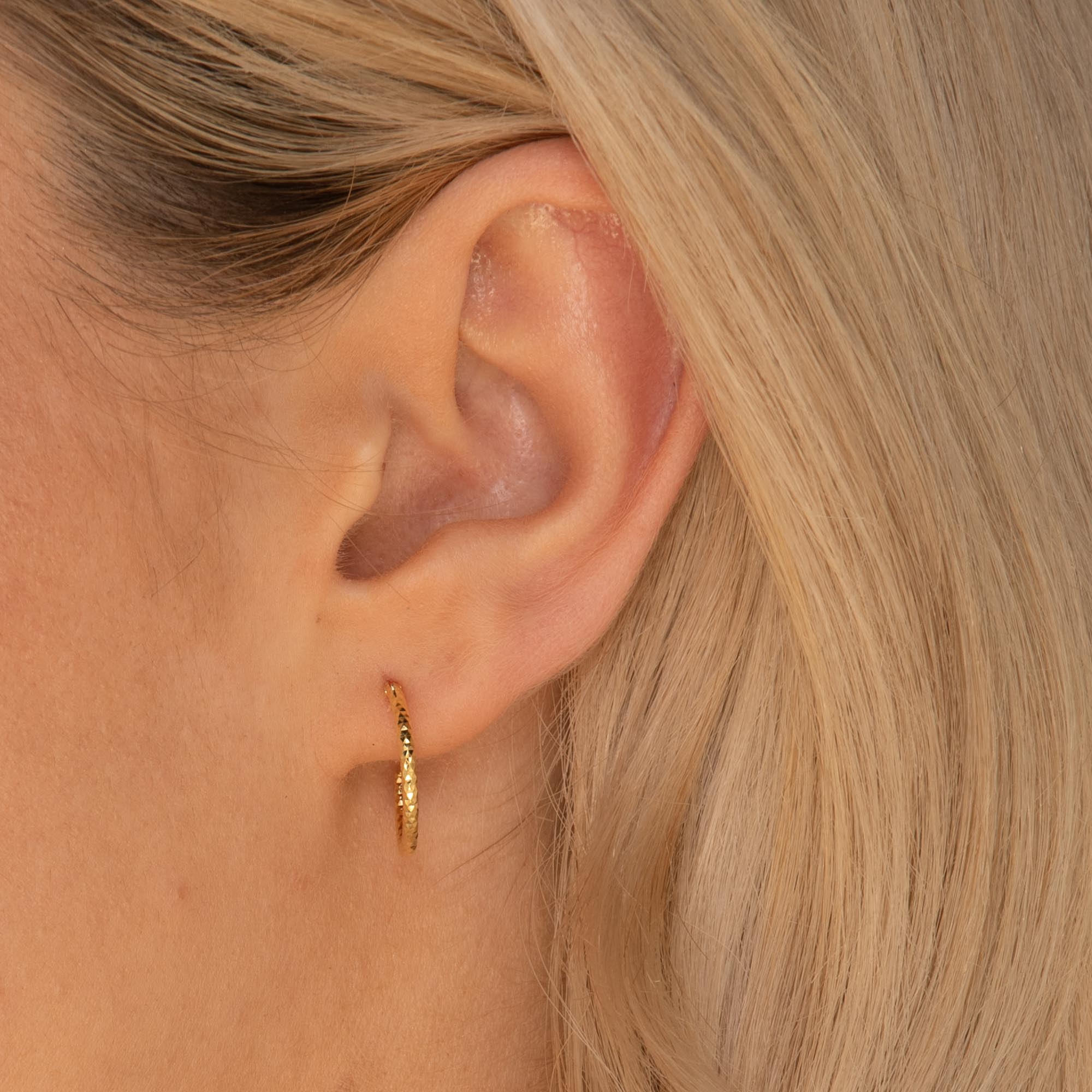 Edged Hoop Earrings - Camile & Stone