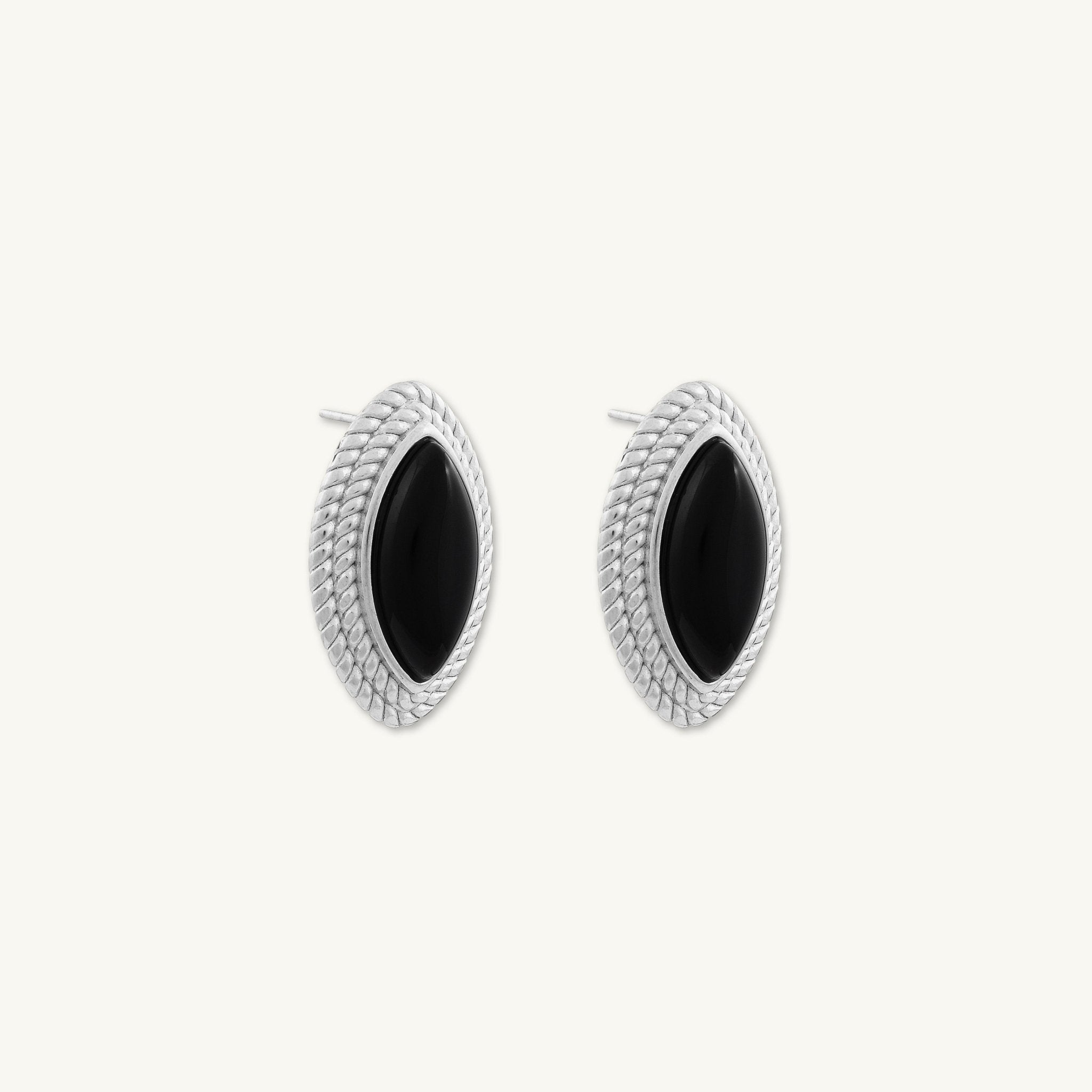 Freya Vintage Black Onyx Earrings - Camile & Stone