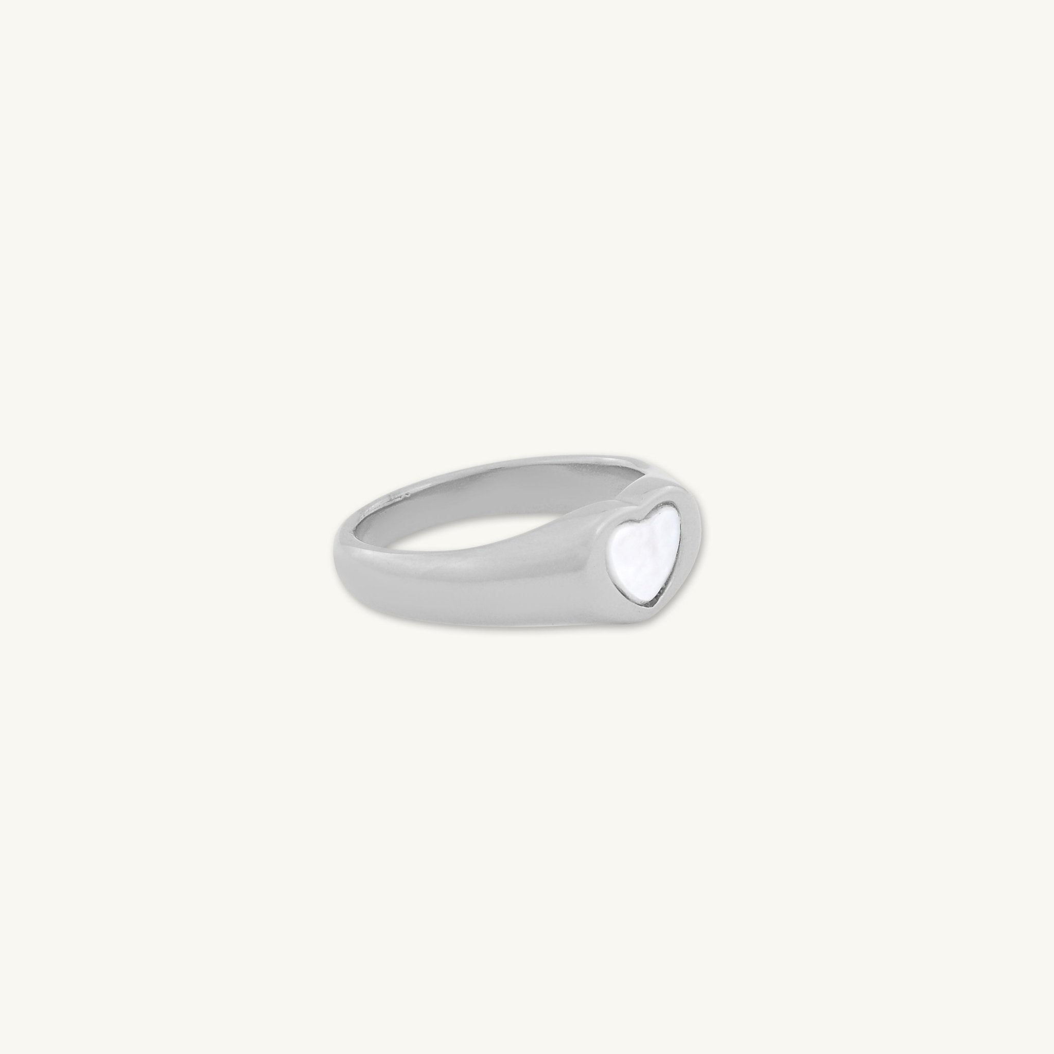 Harper MOP Heart Dome Ring - Camile & Stone
