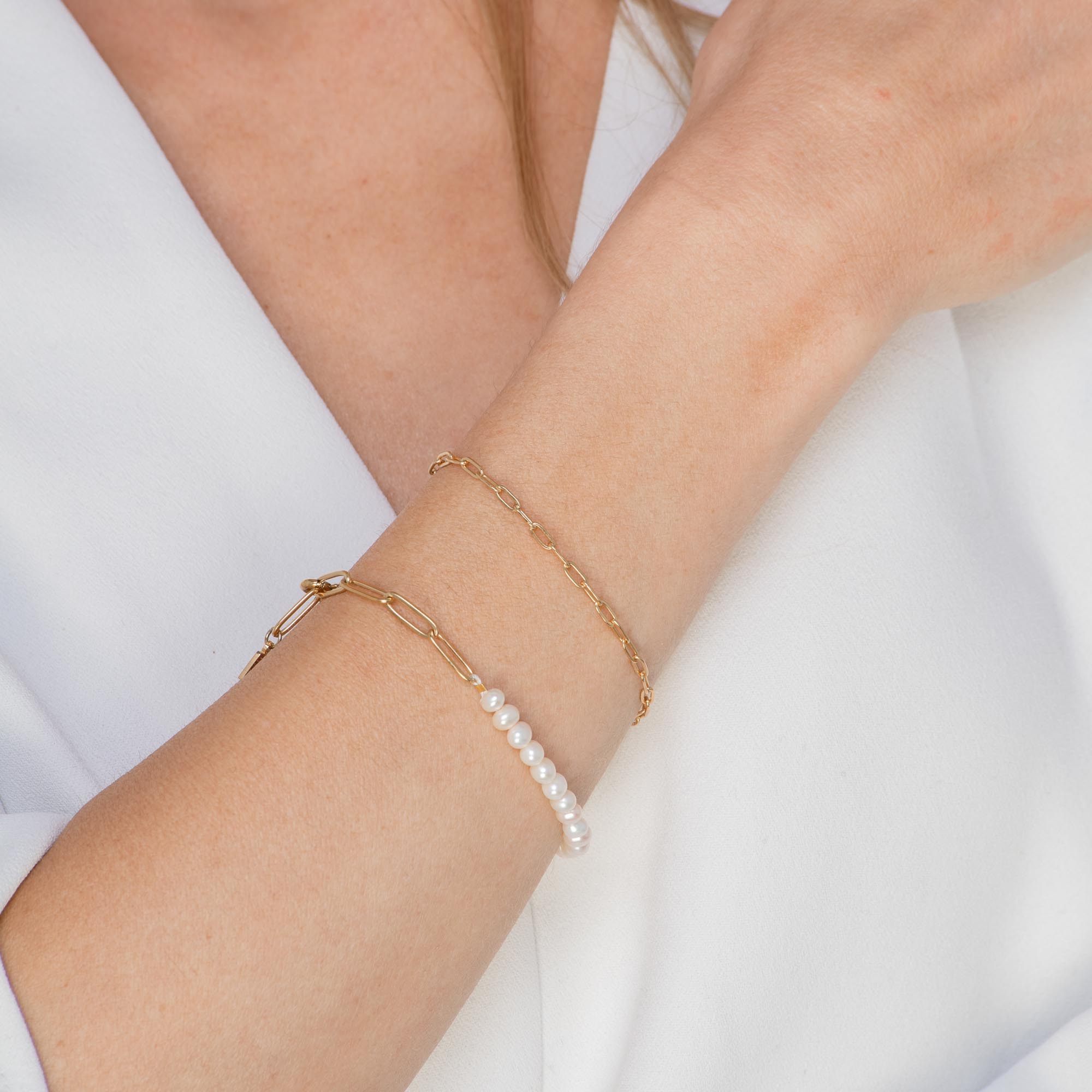 Link Chain Stacking Bracelet - Camile & Stone