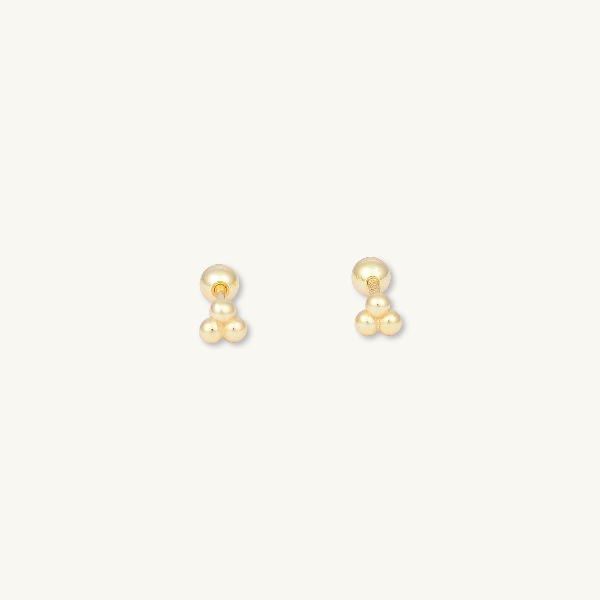Lotus Dot Barbell Stud Cartilage Earrings - Camile & Stone