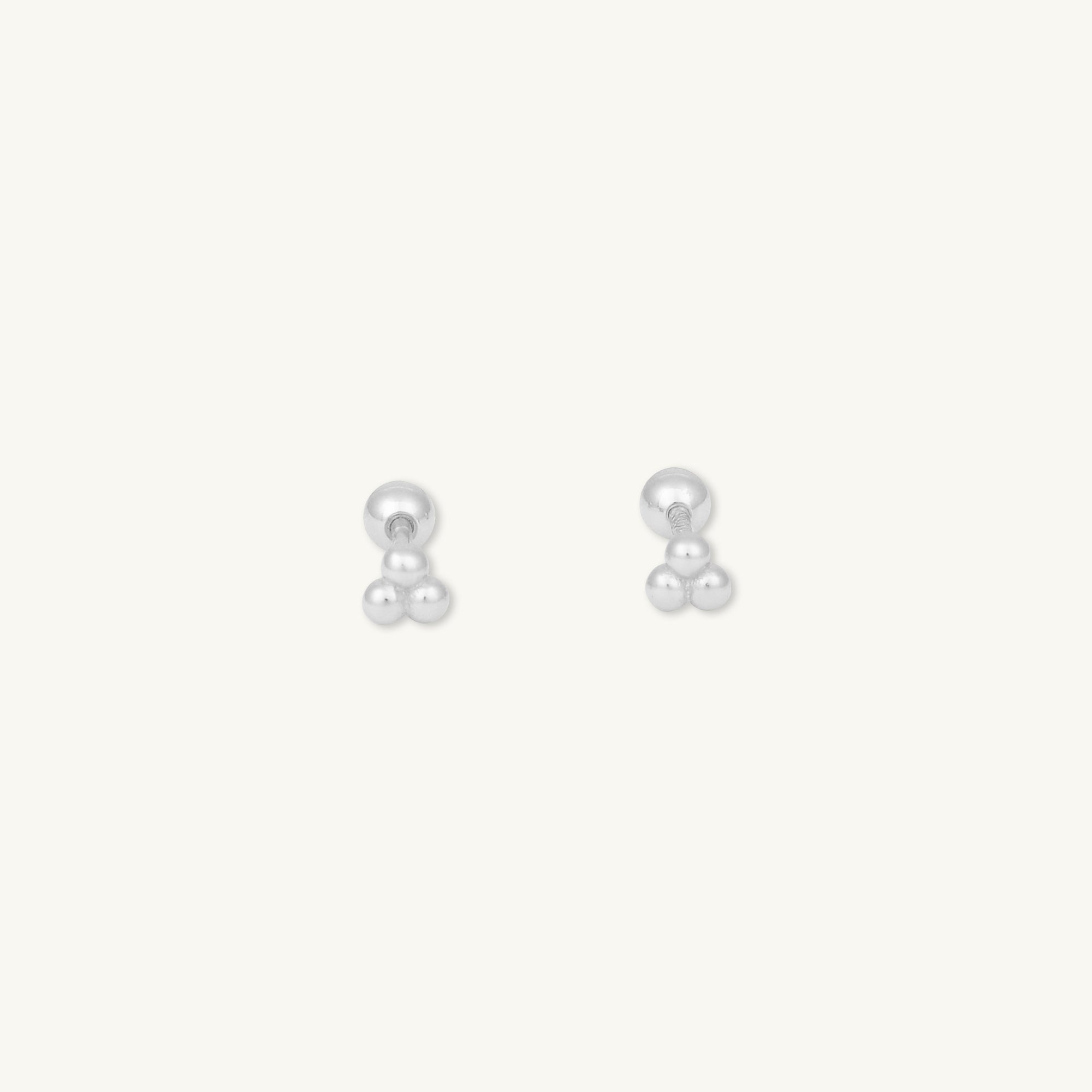 Lotus Dot Barbell Stud Cartilage Earrings - Camile & Stone