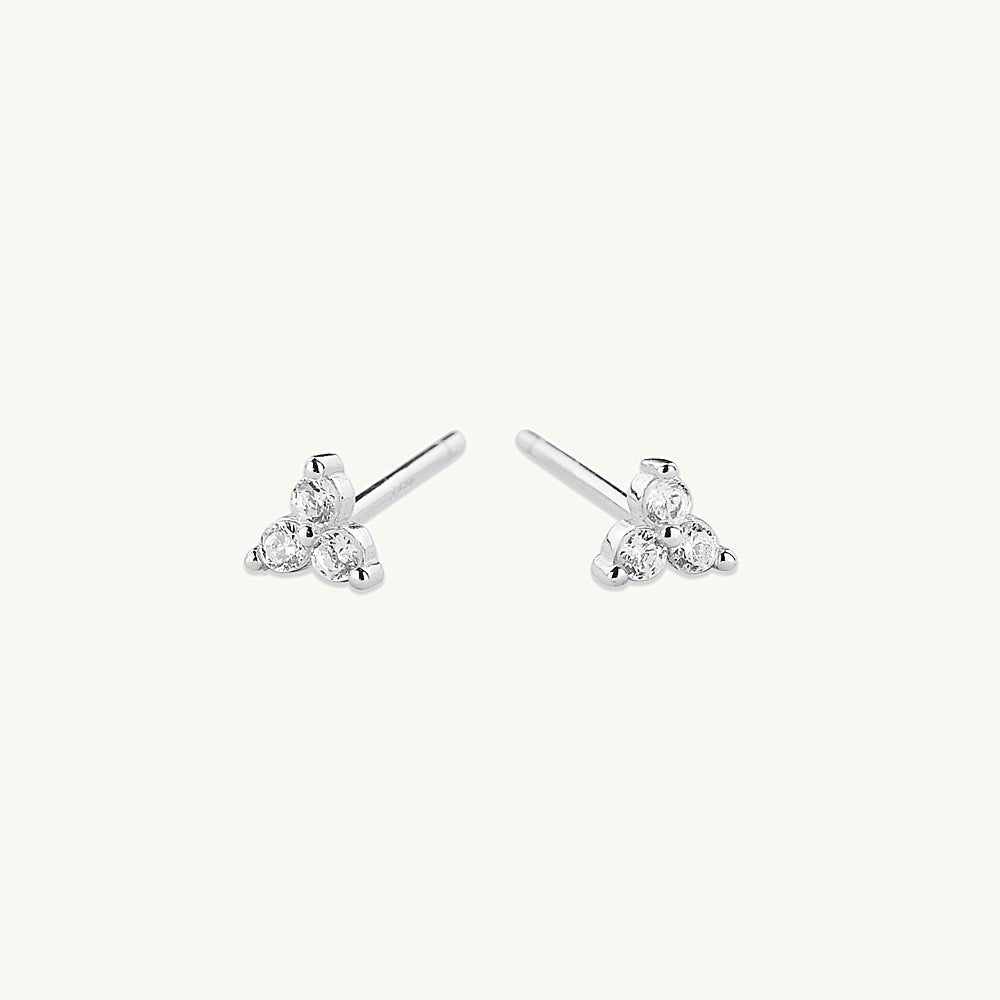 Lotus Sapphire Stud Earrings - Camile & Stone