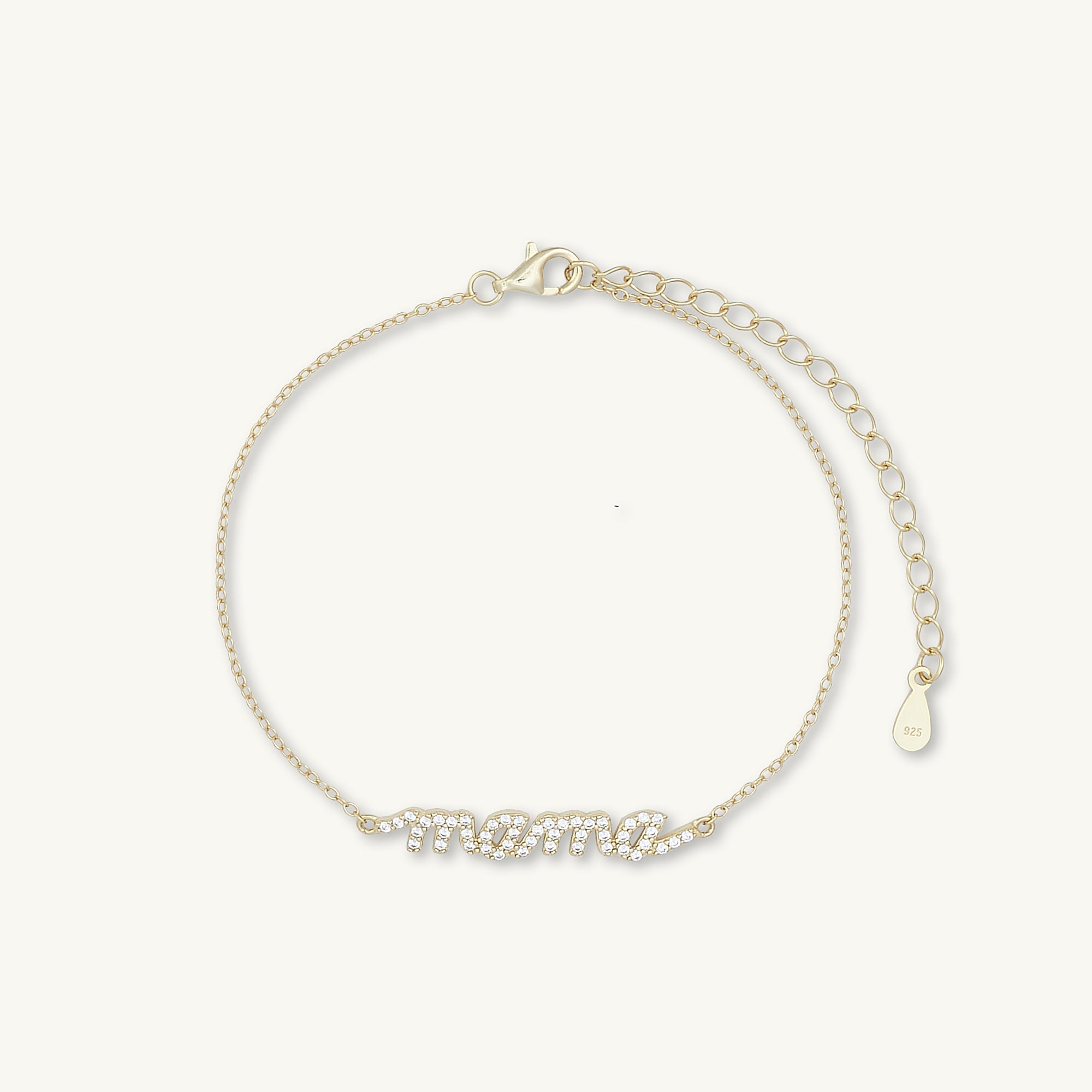 Mama Nameplate Sapphire Chain Bracelet - Camile & Stone