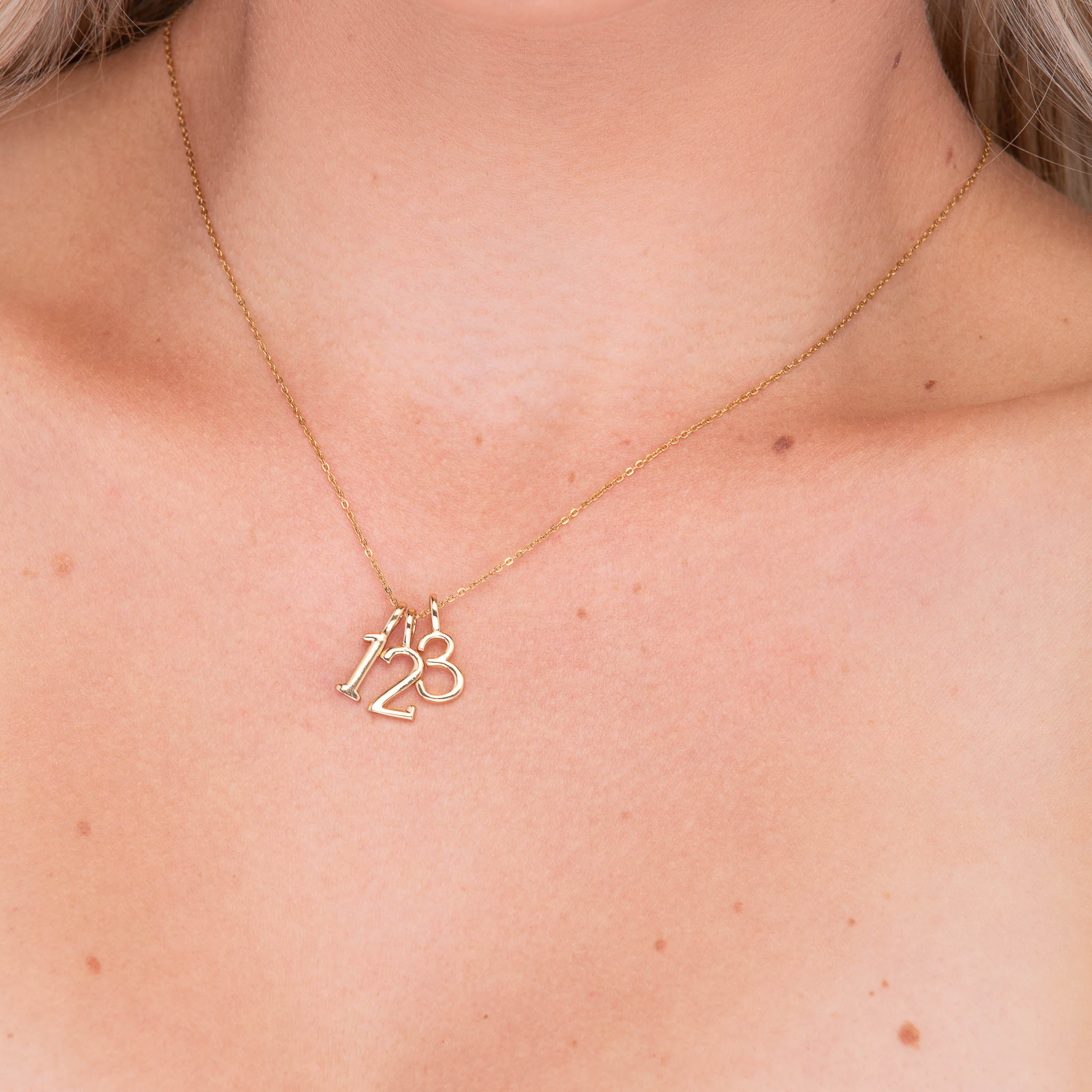 Numbers Charm Pendant - Camile & Stone
