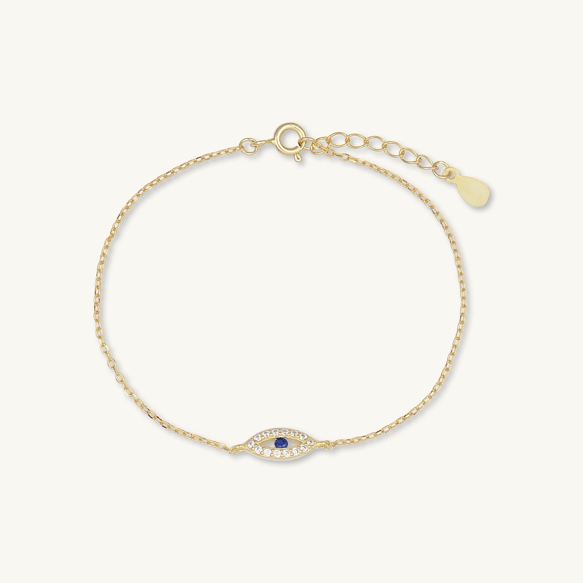 Open Evil Eve Chain Bracelet - Camile & Stone