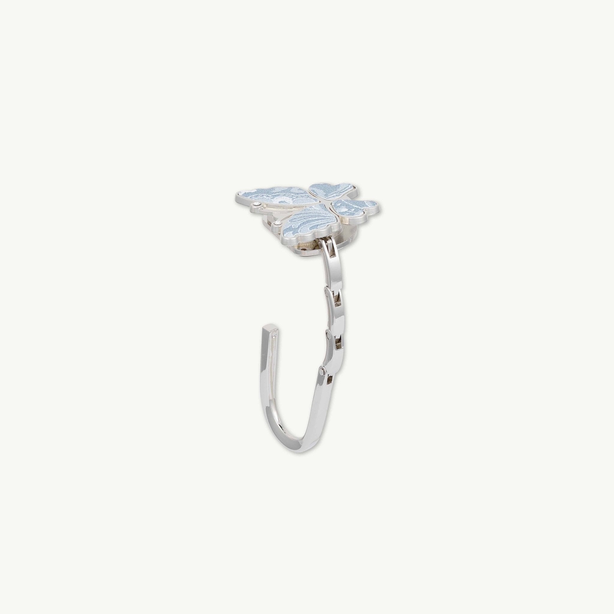 Paisley Blue Butterfly Foldable Handbag Hanger Hook - Camile & Stone