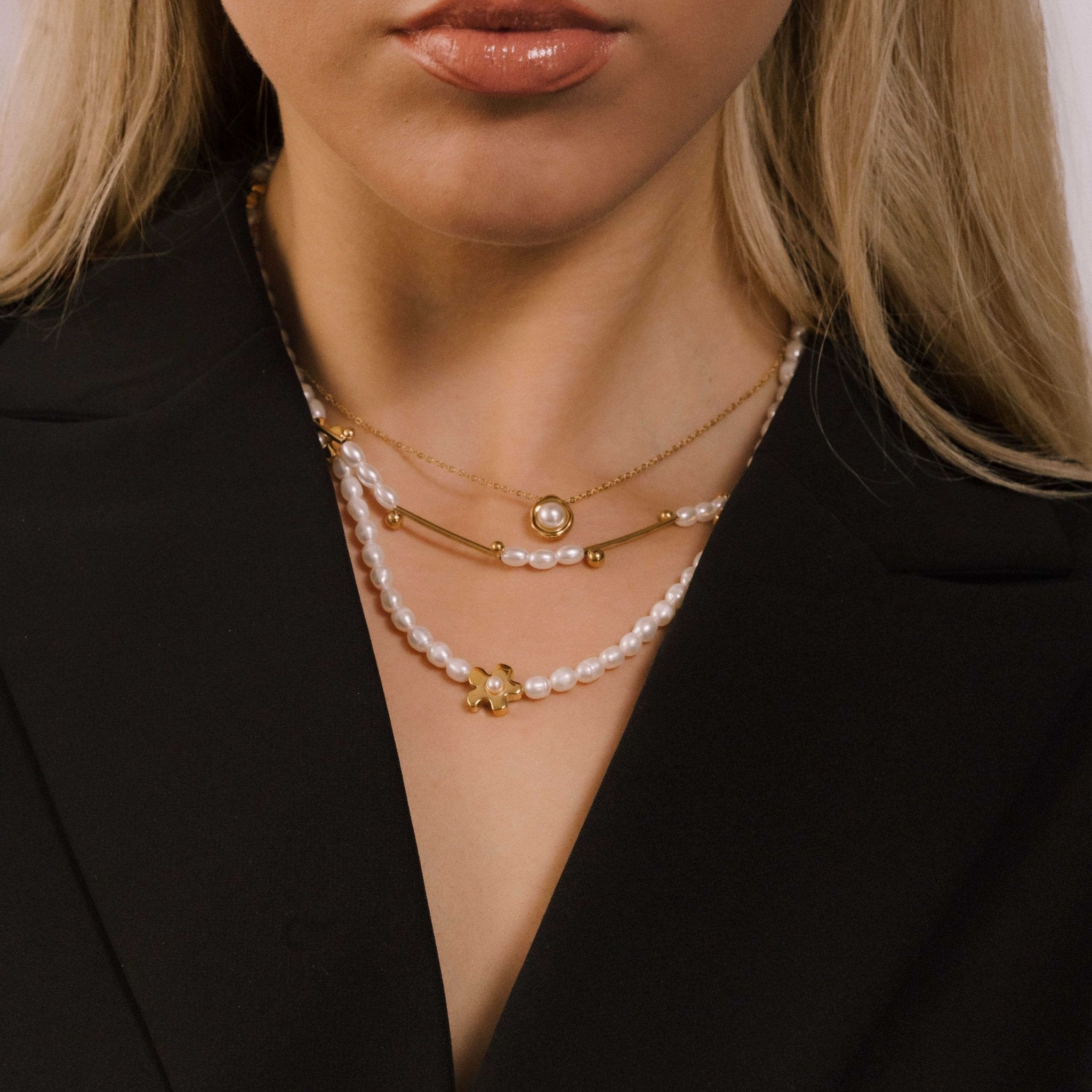 Pearl Halo Necklace - Camile & Stone