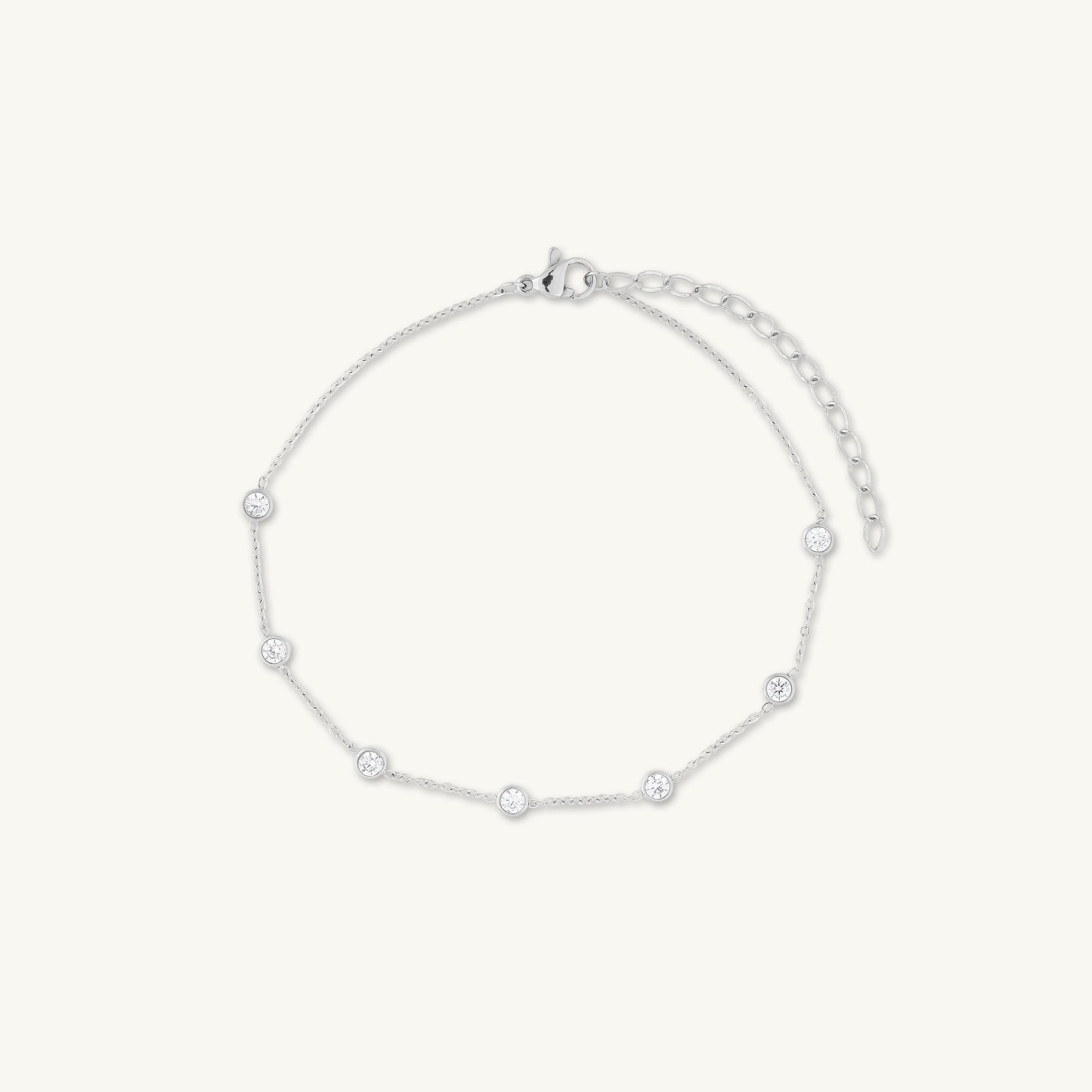 Satellite Bezel Station Bracelet - Camile & Stone