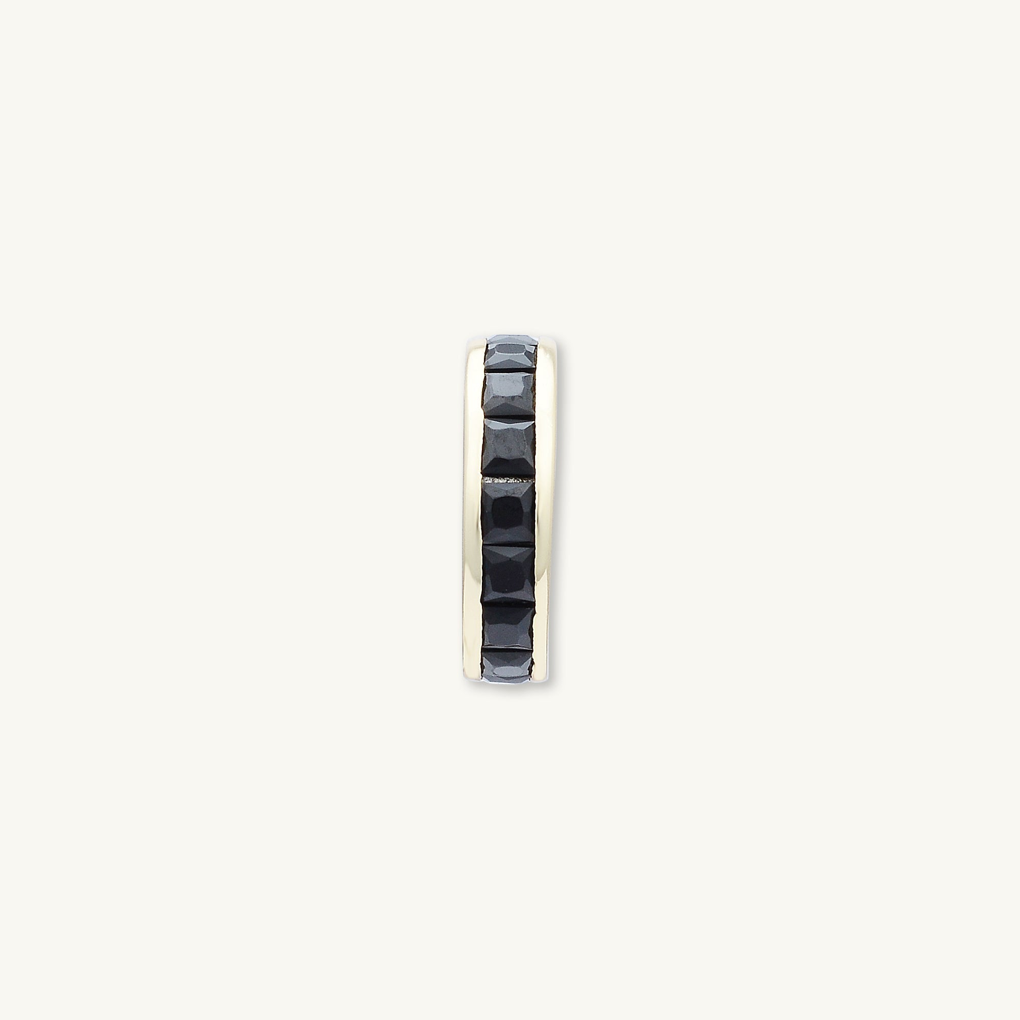 Single Black Sapphire Ear Cuff - Camile & Stone