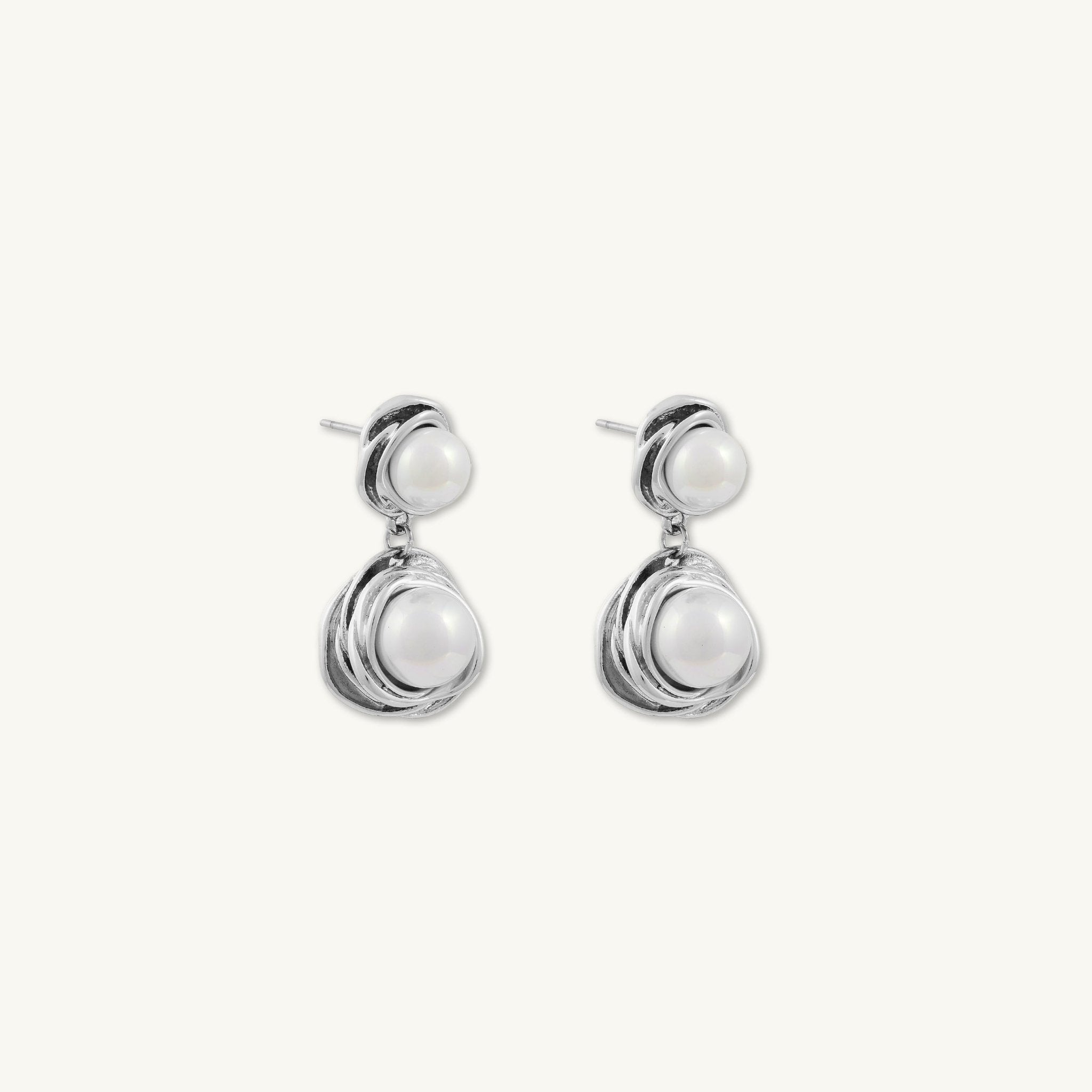 Skyler Double Pearl Stud Earrings - Camile & Stone