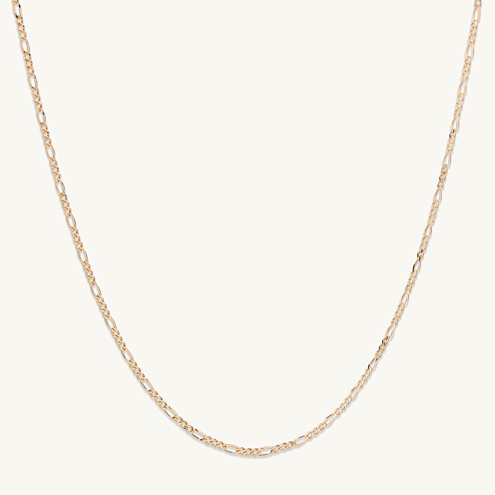 Slim Figaro Chain Necklace - Camile & Stone