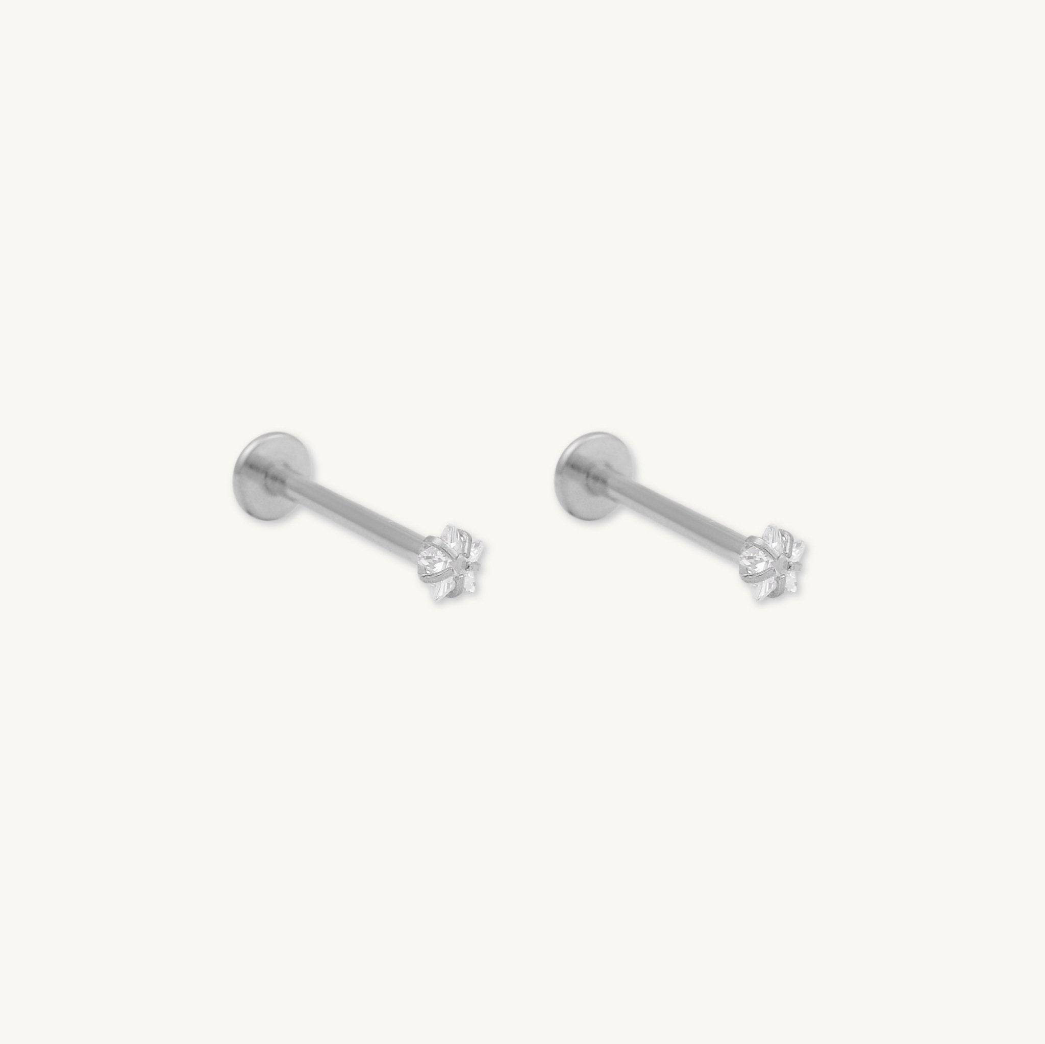 Star Sapphire Flat Back Earring - Camile & Stone