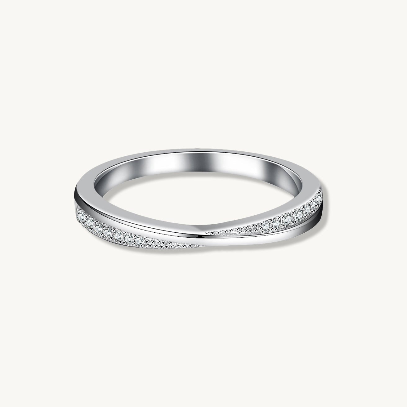 The Cross Moissanite Diamond Engagement Ring - Camile & Stone
