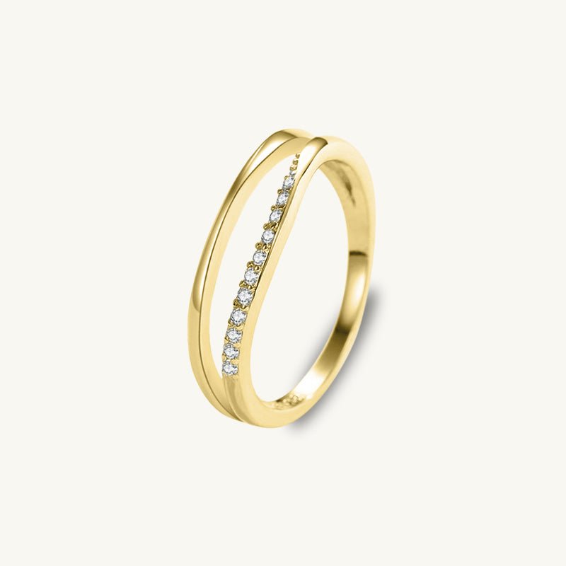 The Double Wave Sapphire Ring - Camile & Stone