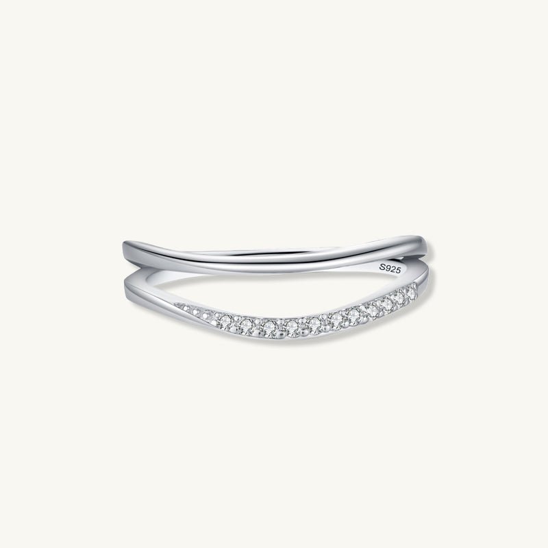 The Double Wave Sapphire Ring - Camile & Stone
