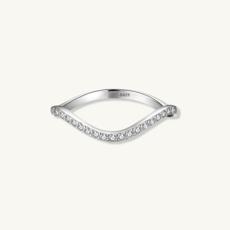 The Emily Wave Sapphire Engagement Ring - Camile & Stone