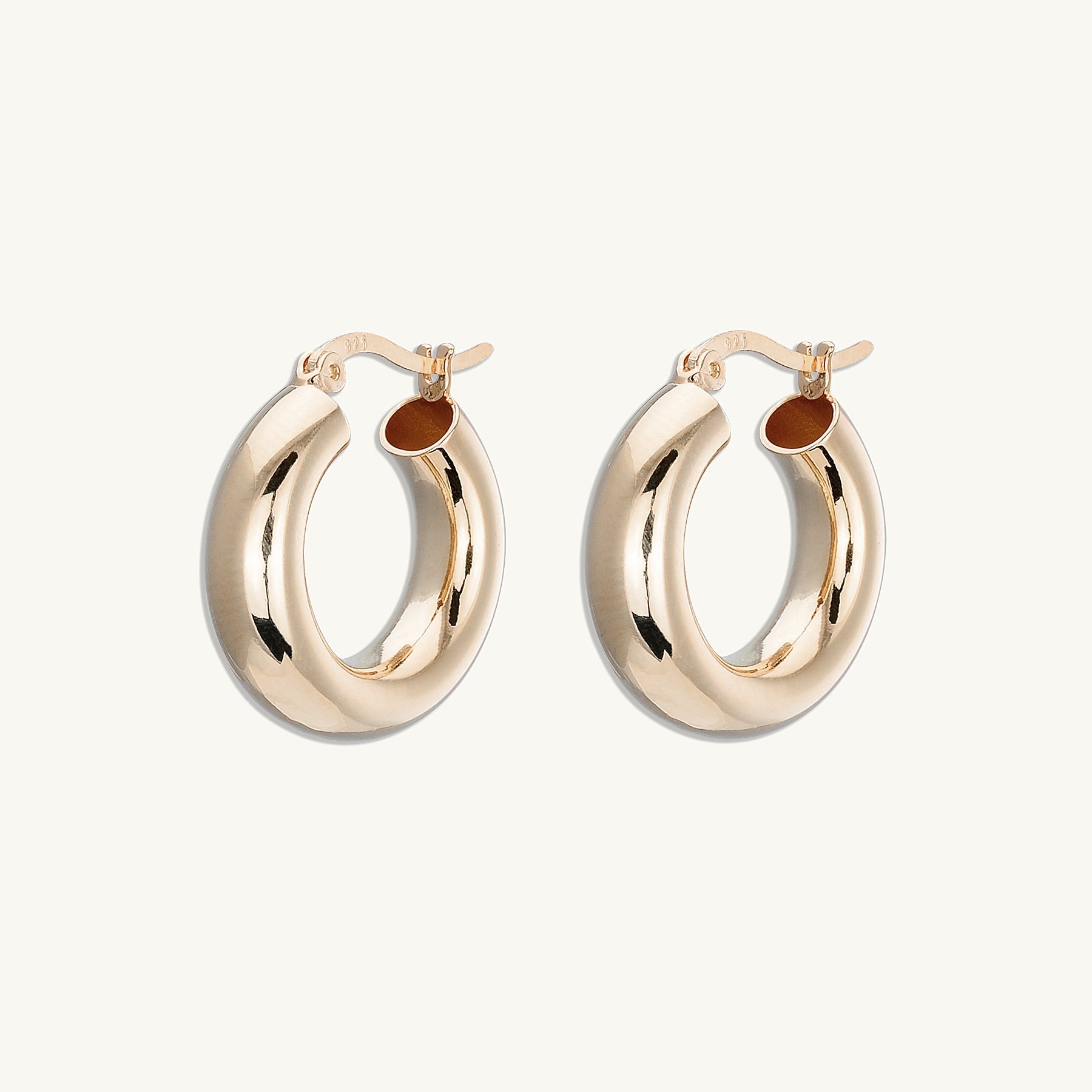 Thick Tube Hoop Earrings - Camile & Stone