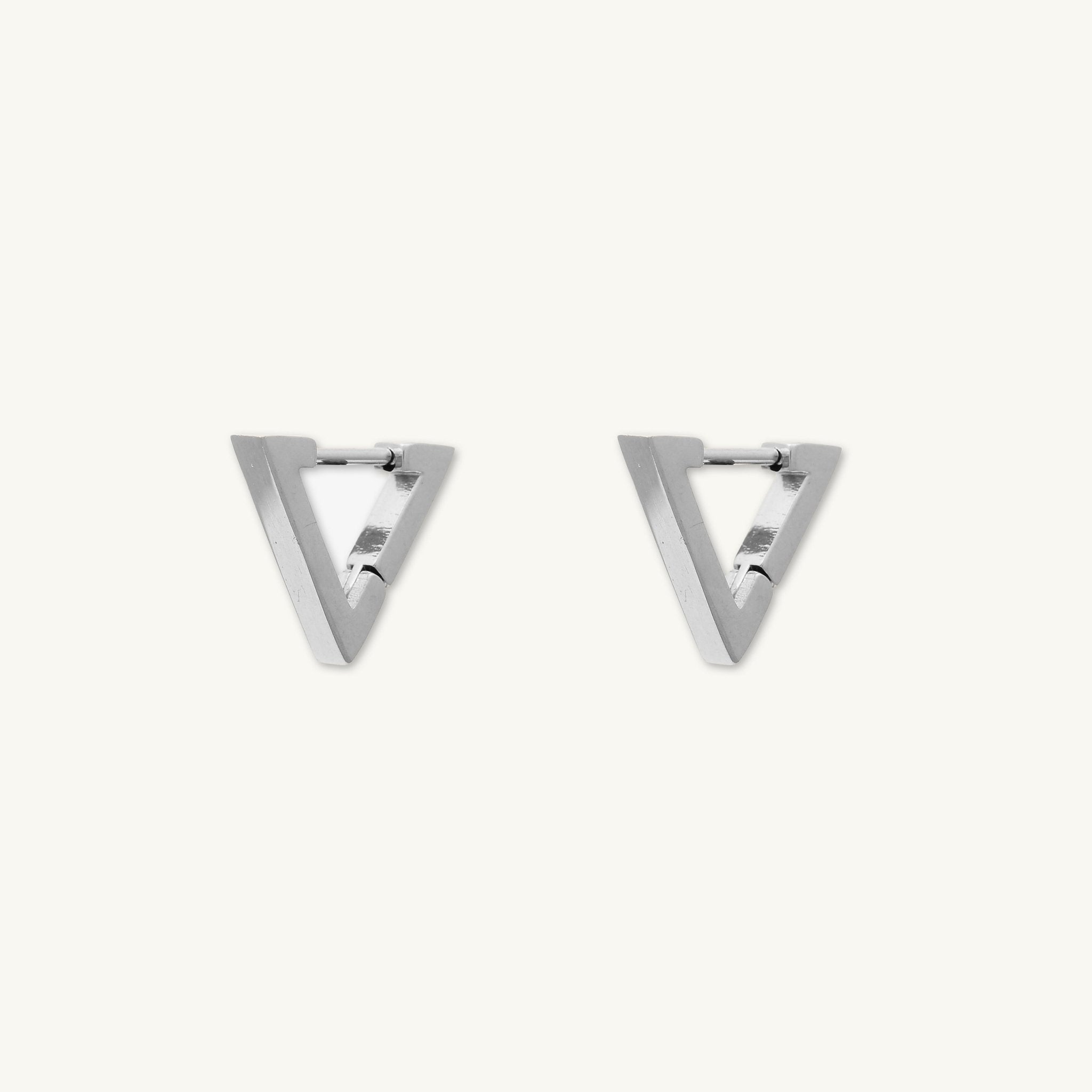 Unisex Triangle Hoop Earrings - Camile & Stone