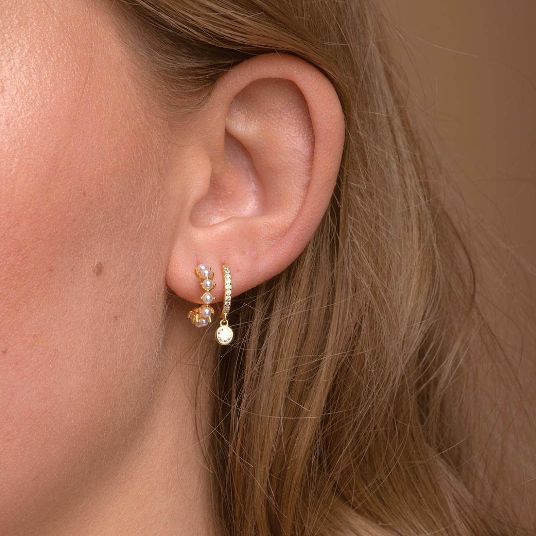 Classic Pearl Huggie Earrings