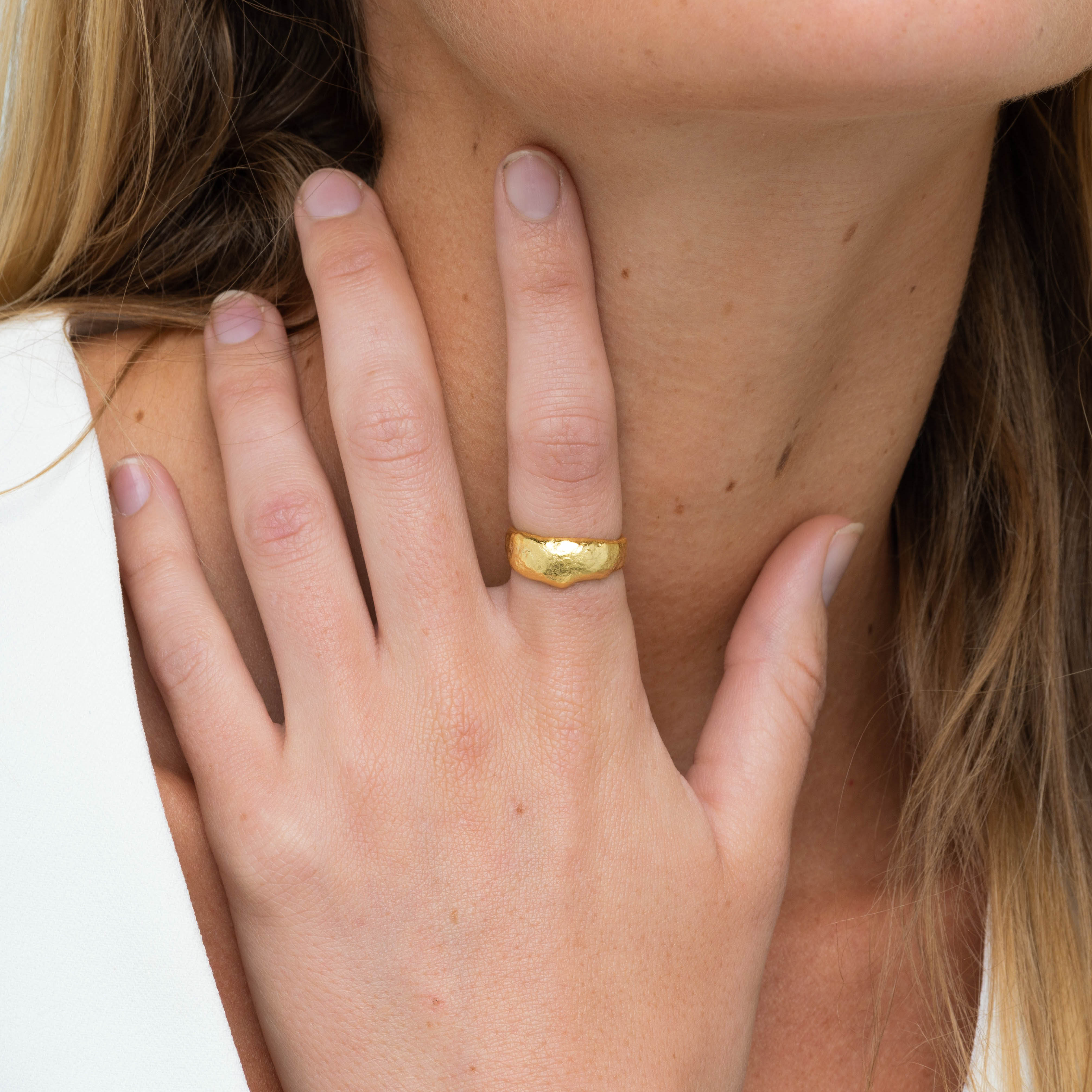 Molten Statement Open Ring