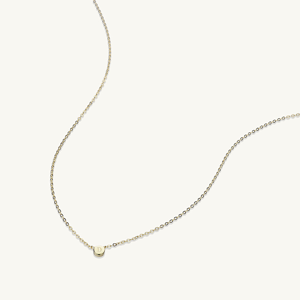 Initial Letter Dot Necklace | 18k Gold Vermeil | Camile