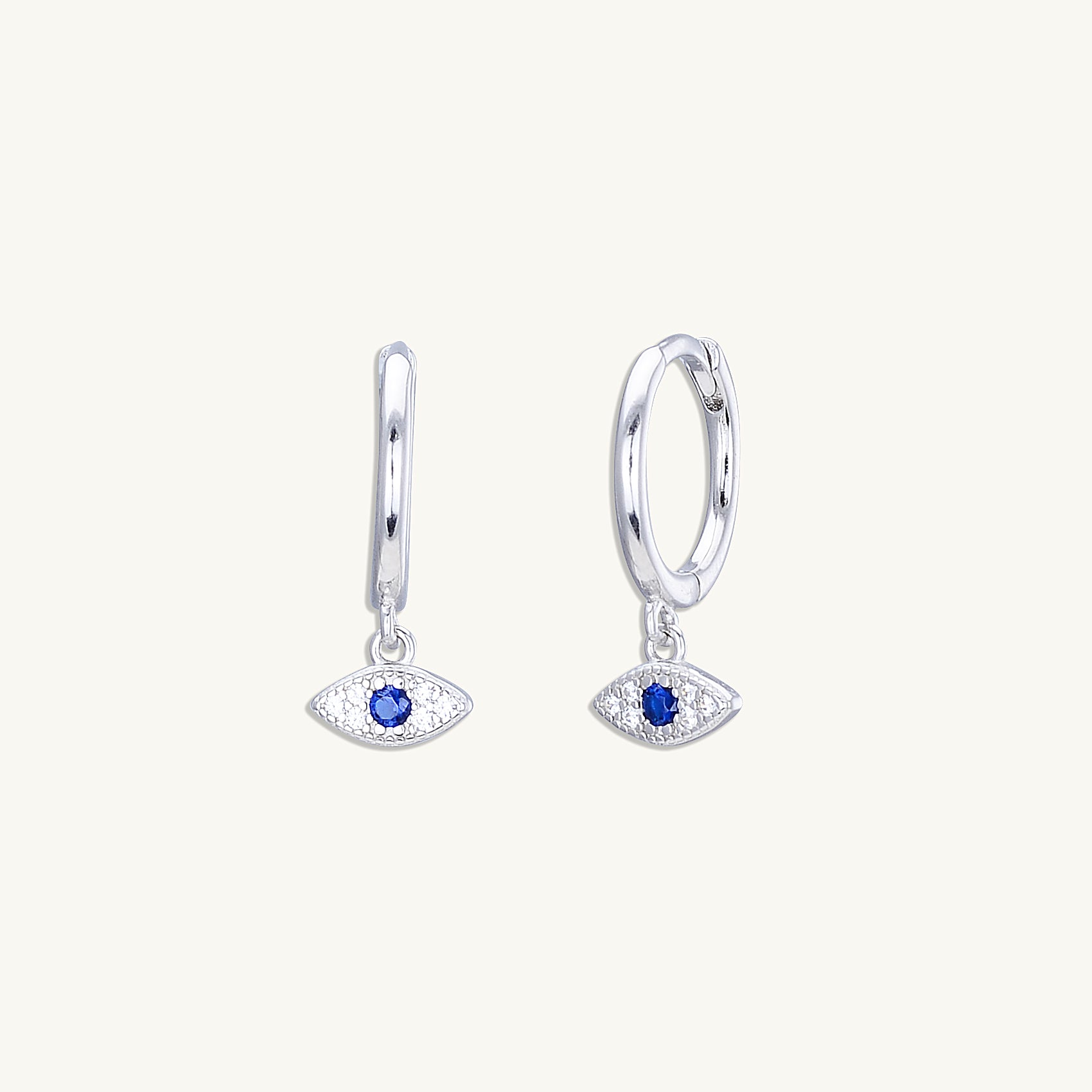 Evil Eye Pave Earrings