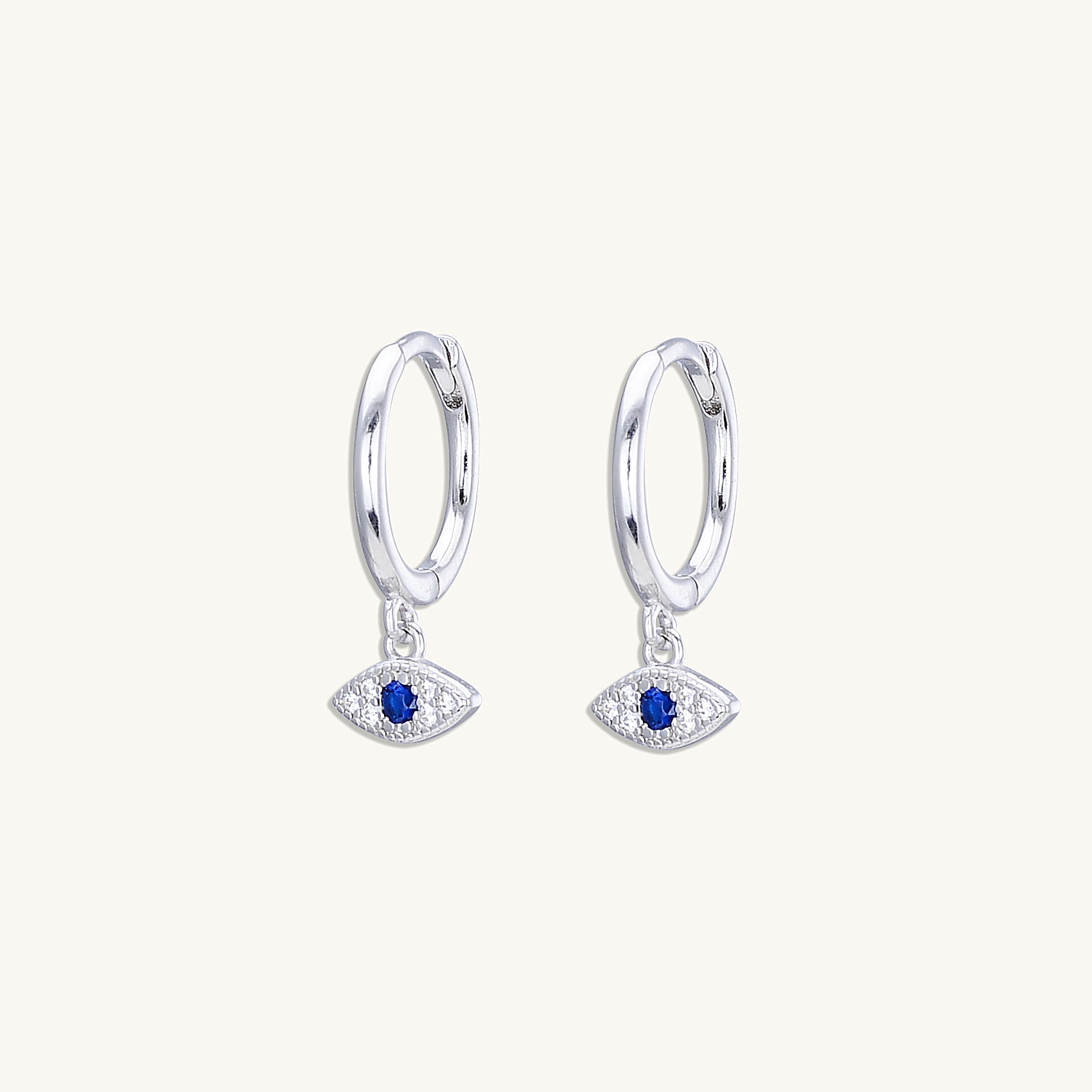 Evil Eye Pave Earrings