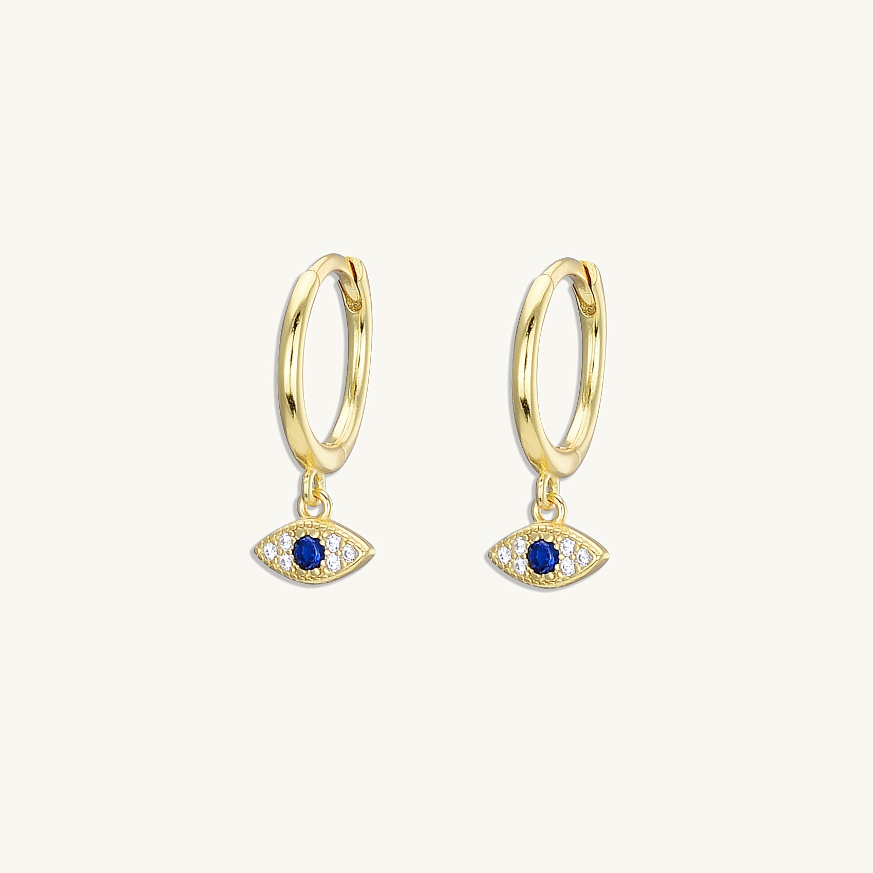 Evil Eye Pave Earrings