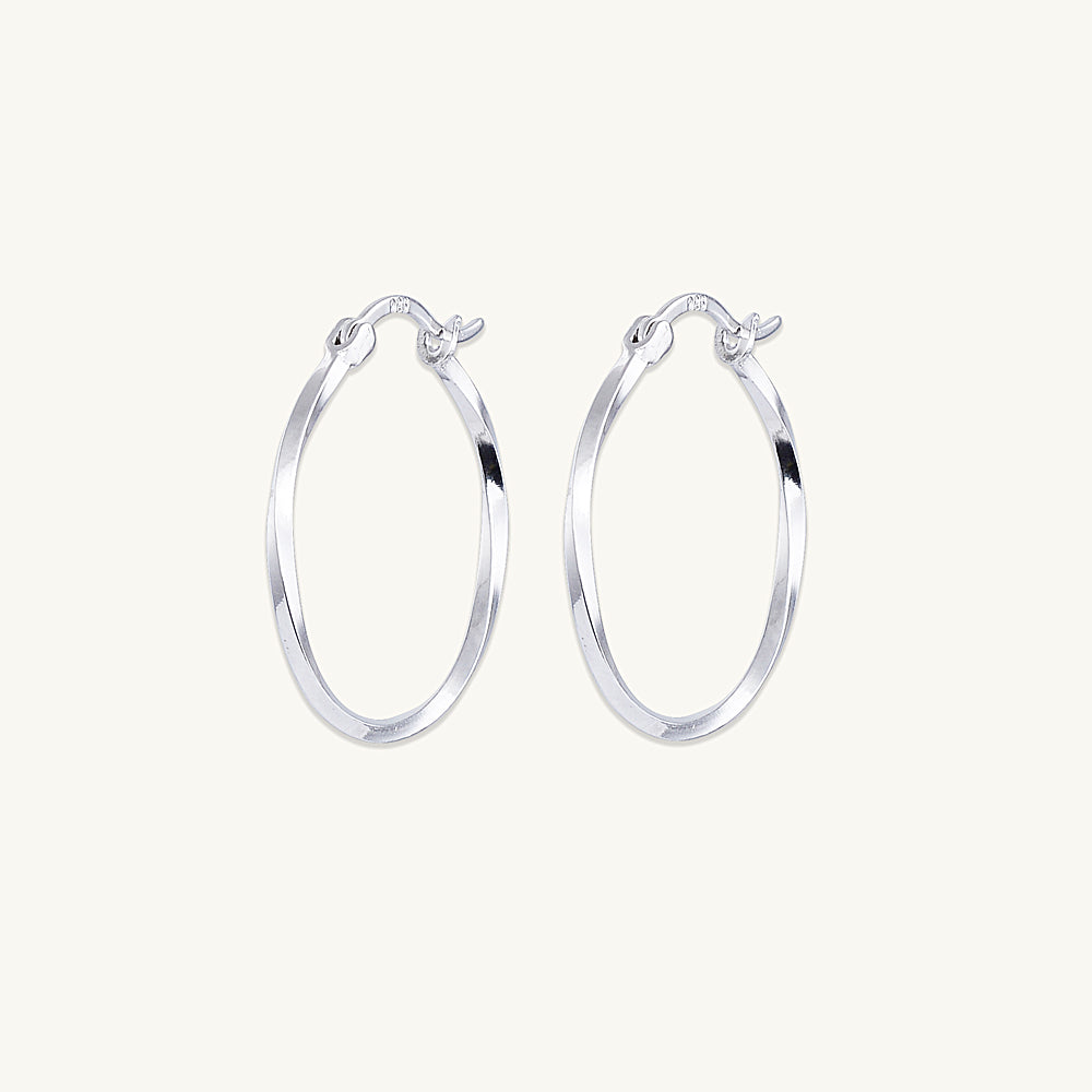 Swirl Hoop Earrings