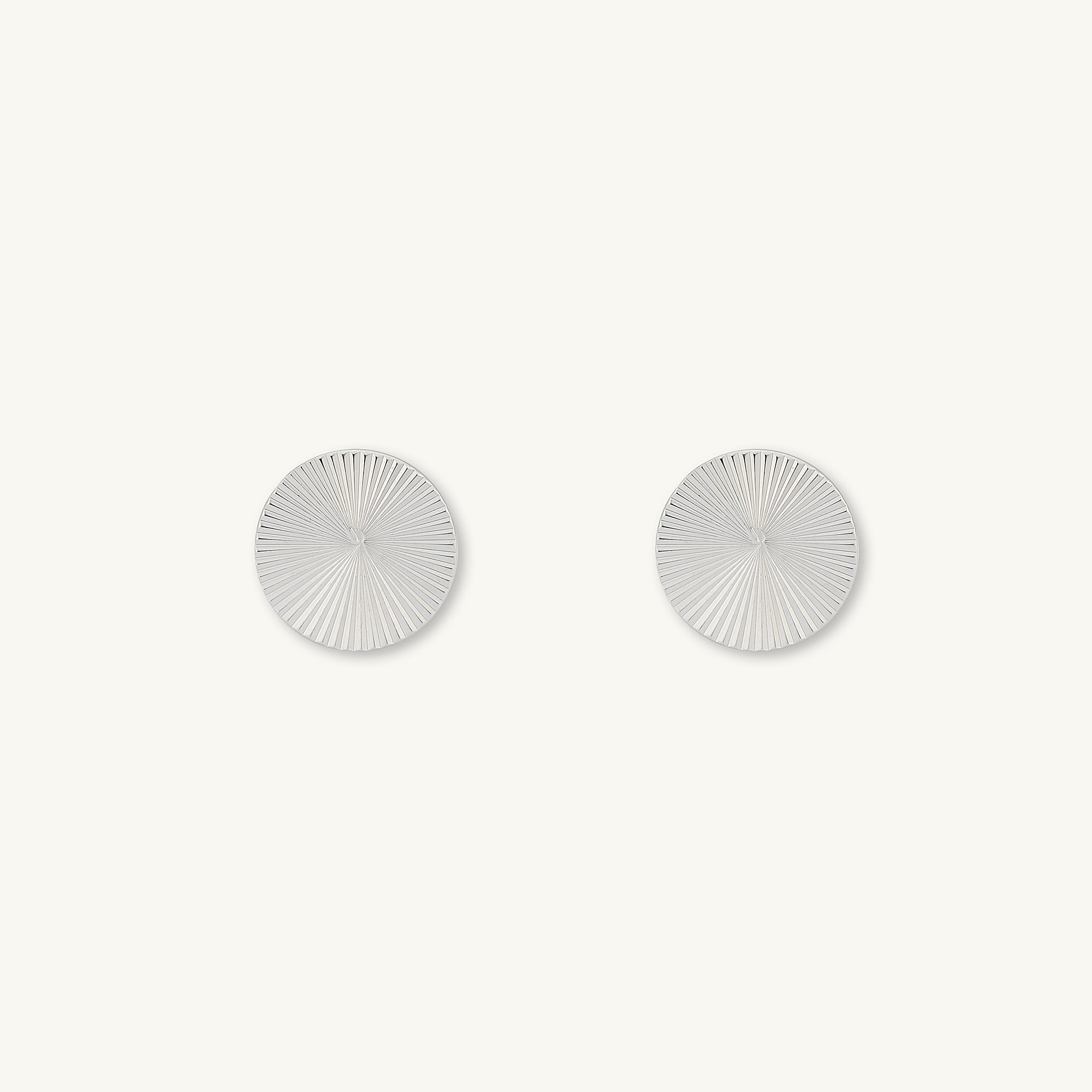 Sunbeam Disc Stud Earrings