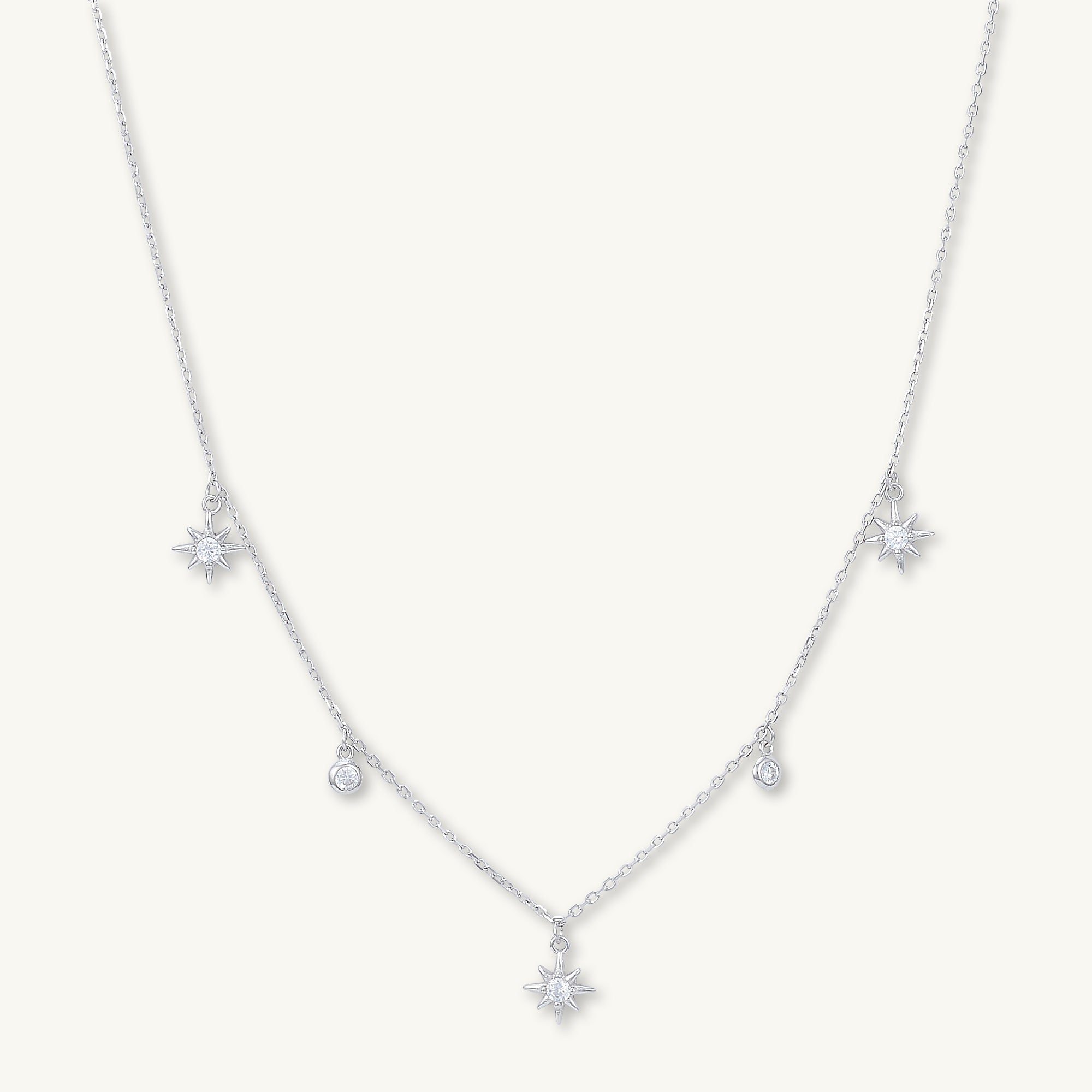 North Star Dangling Sapphire Necklace