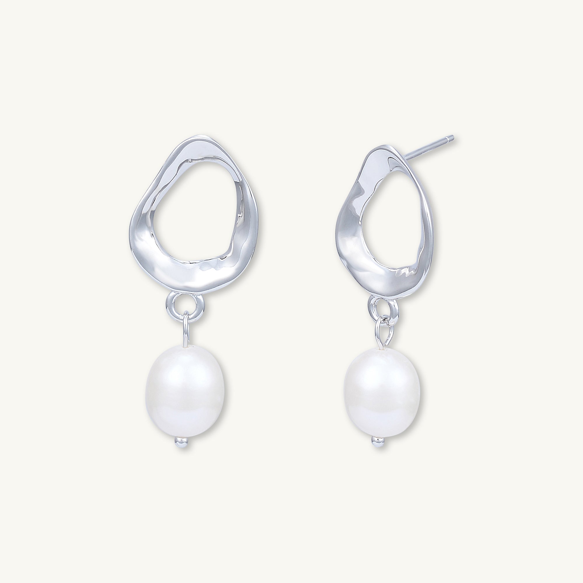 Organic Pearl Drop Earrings