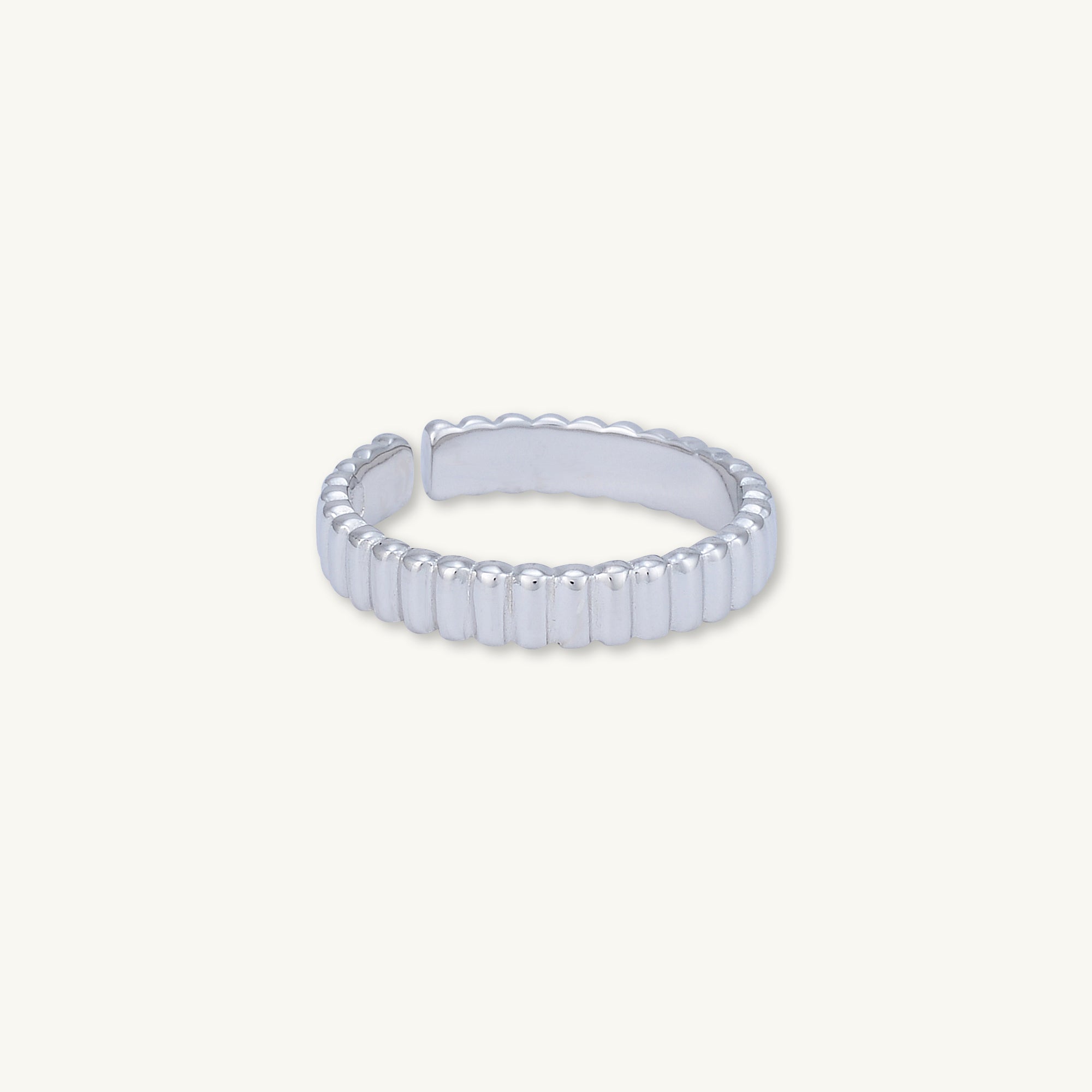 Ridges Open Adjustable Ring