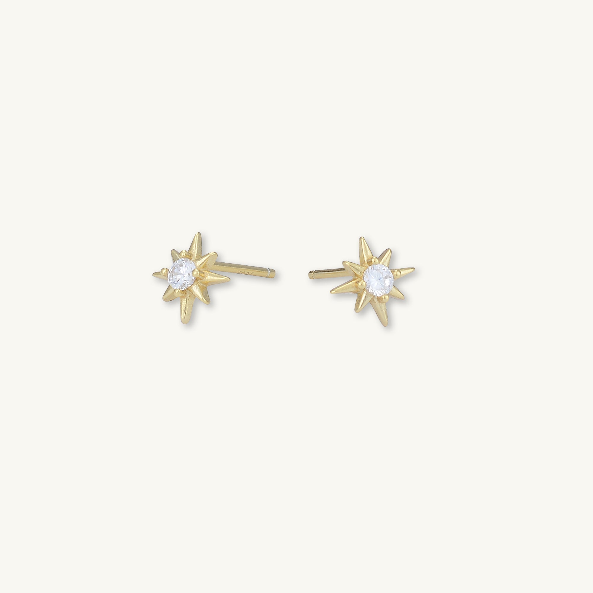 Starlight Sapphire Stud Earrings