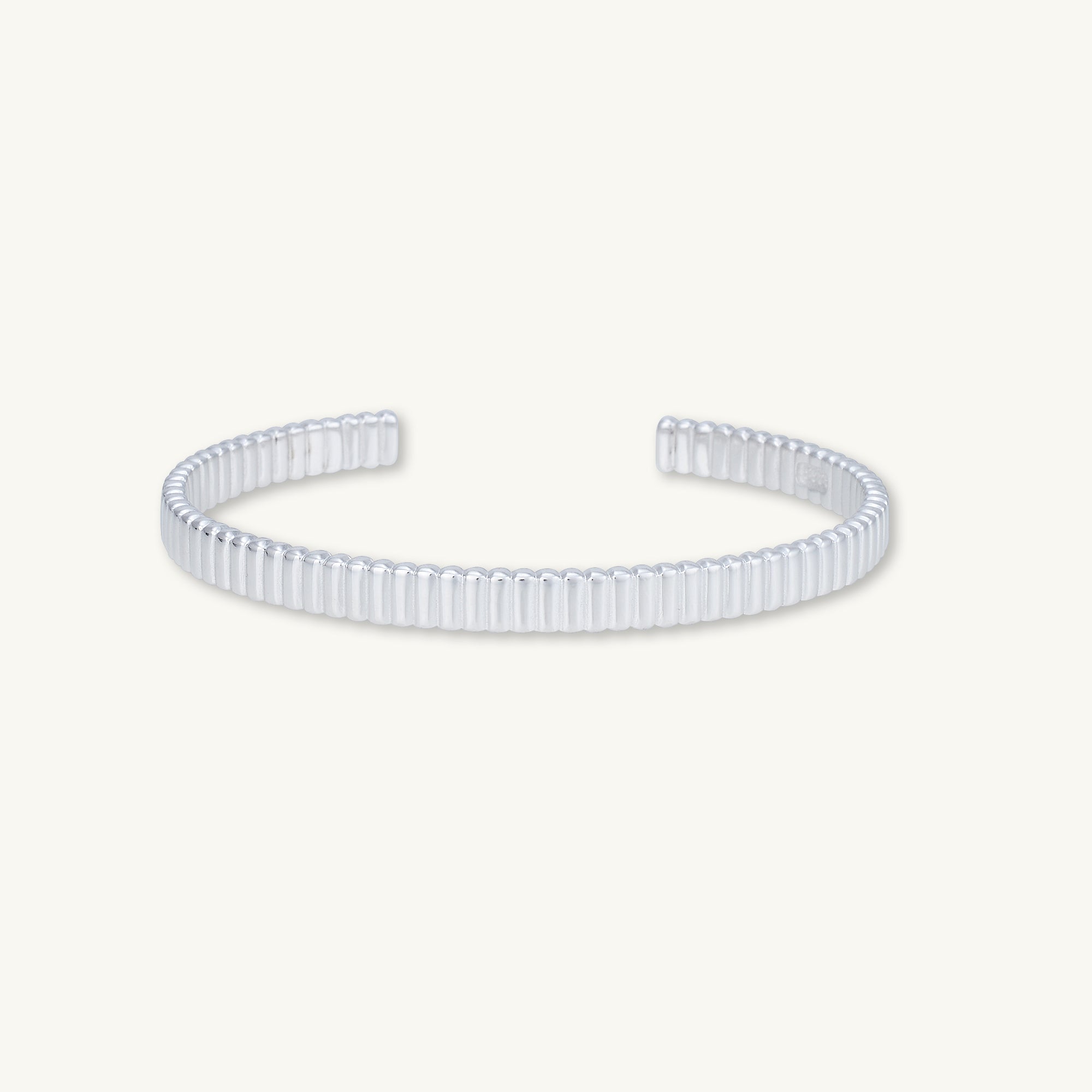 Ridges Cuff Bangle Bracelet