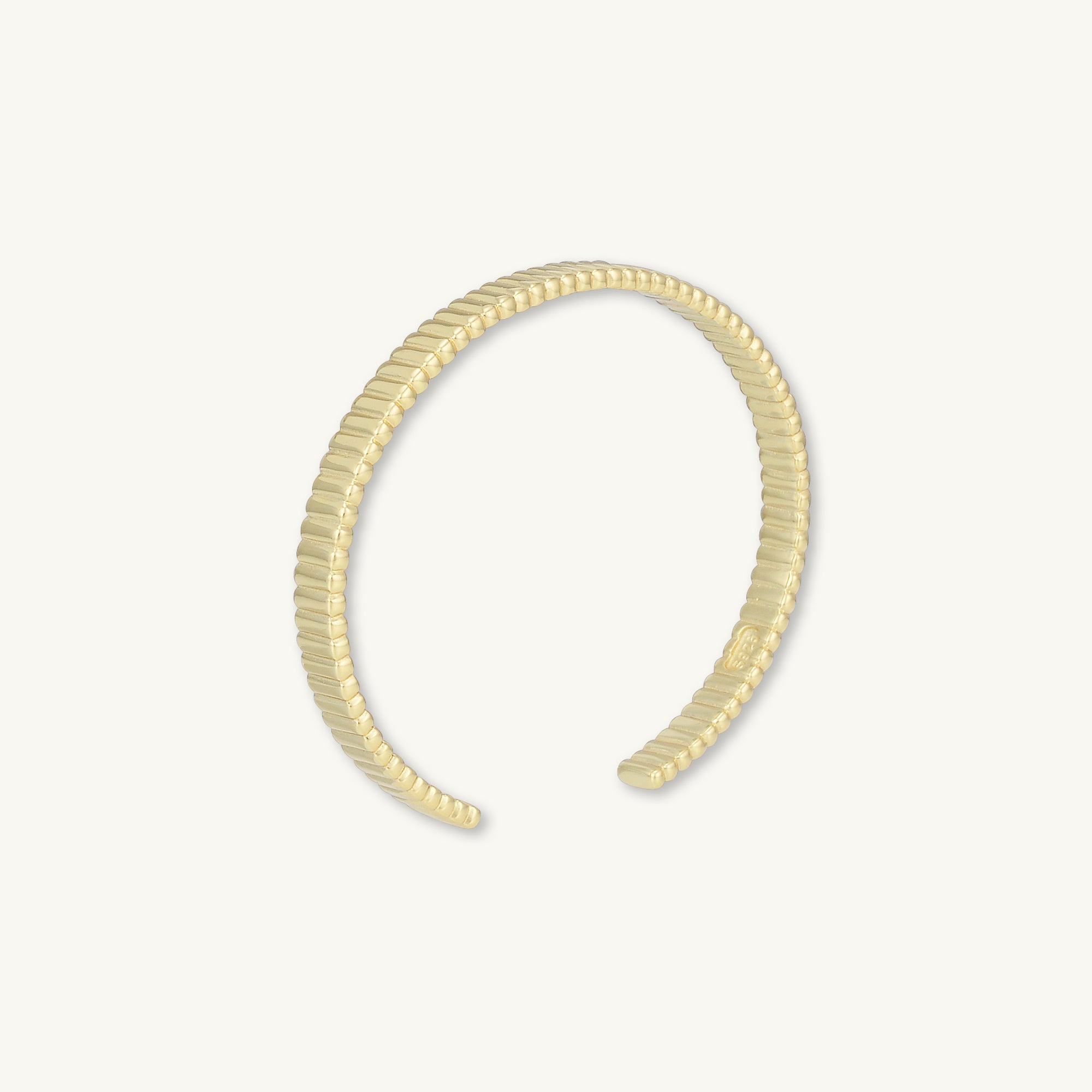 Ridges Cuff Bangle Bracelet