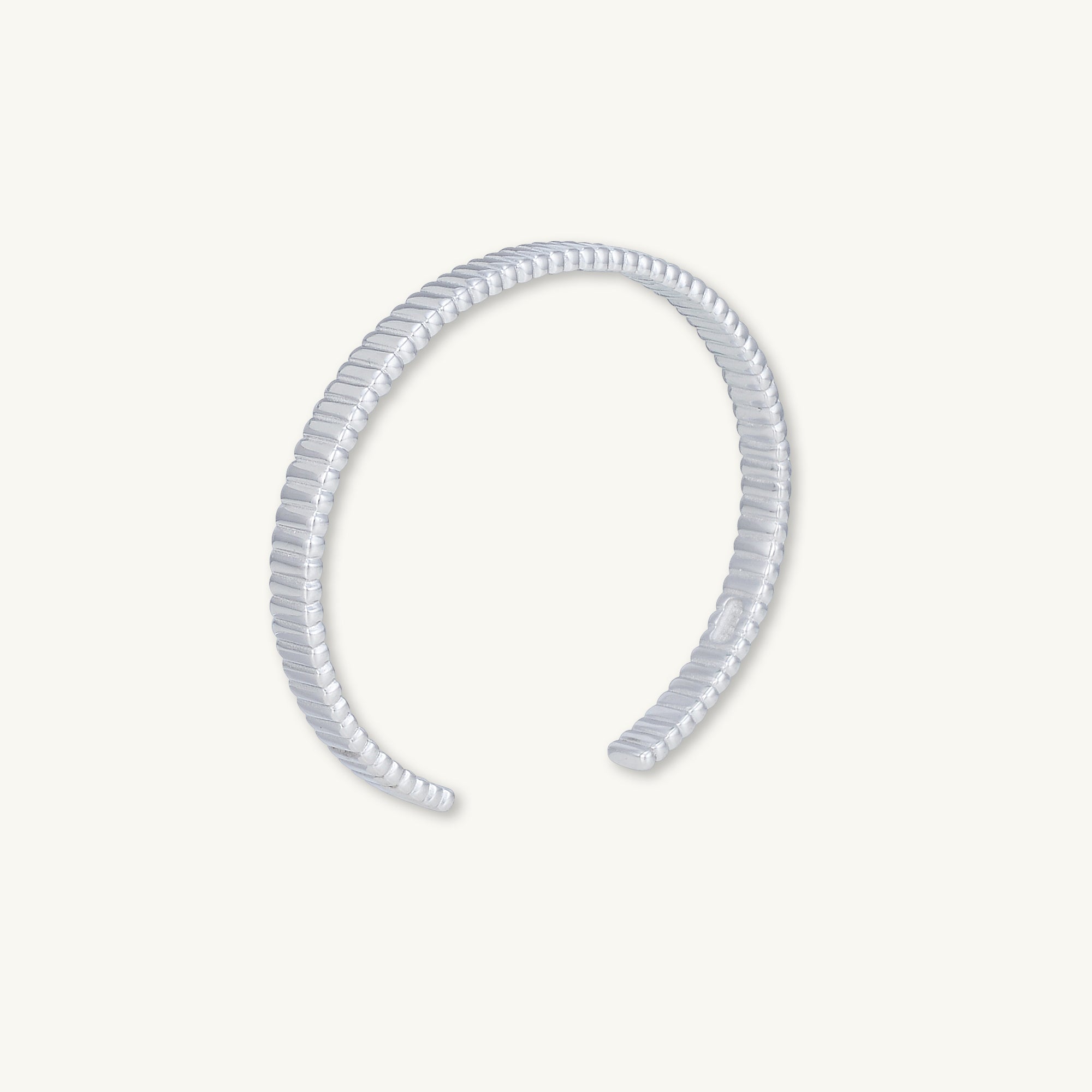 Ridges Cuff Bangle Bracelet