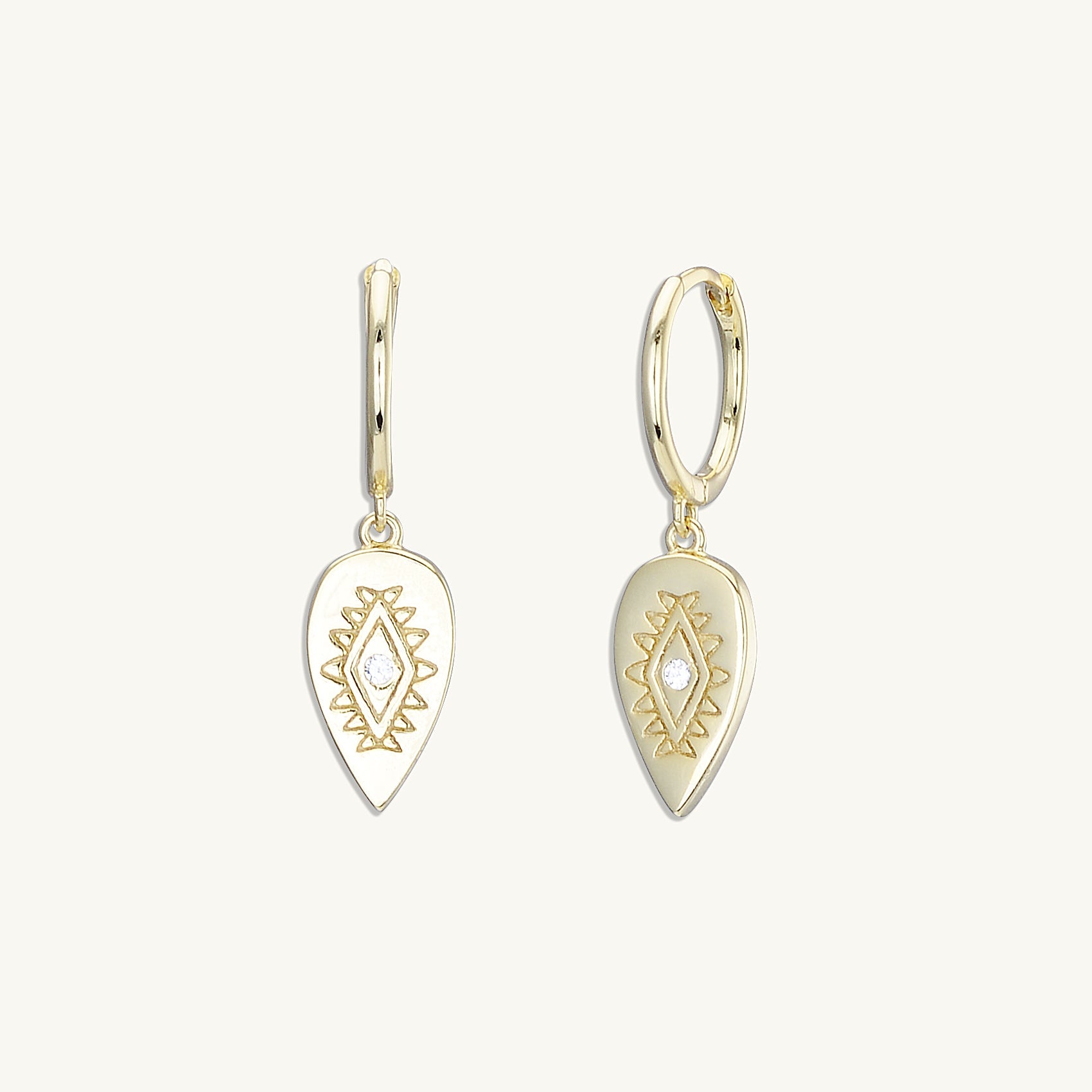 Boho Evil Eye Hoop Earrings - Camile & Stone