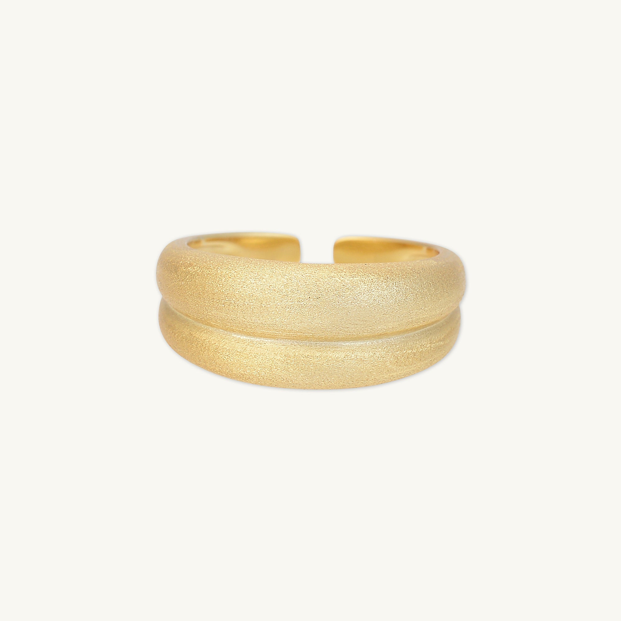 Double Dome Open Adjustable Ring - Camile & Stone