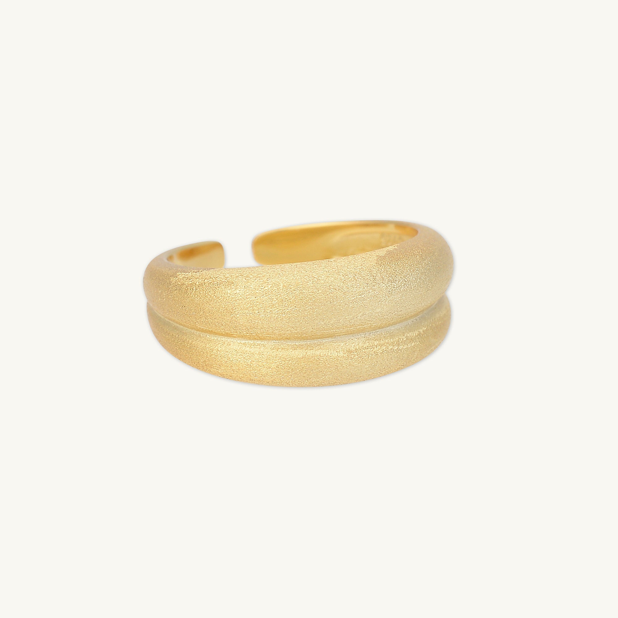 Double Dome Open Adjustable Ring - Camile & Stone