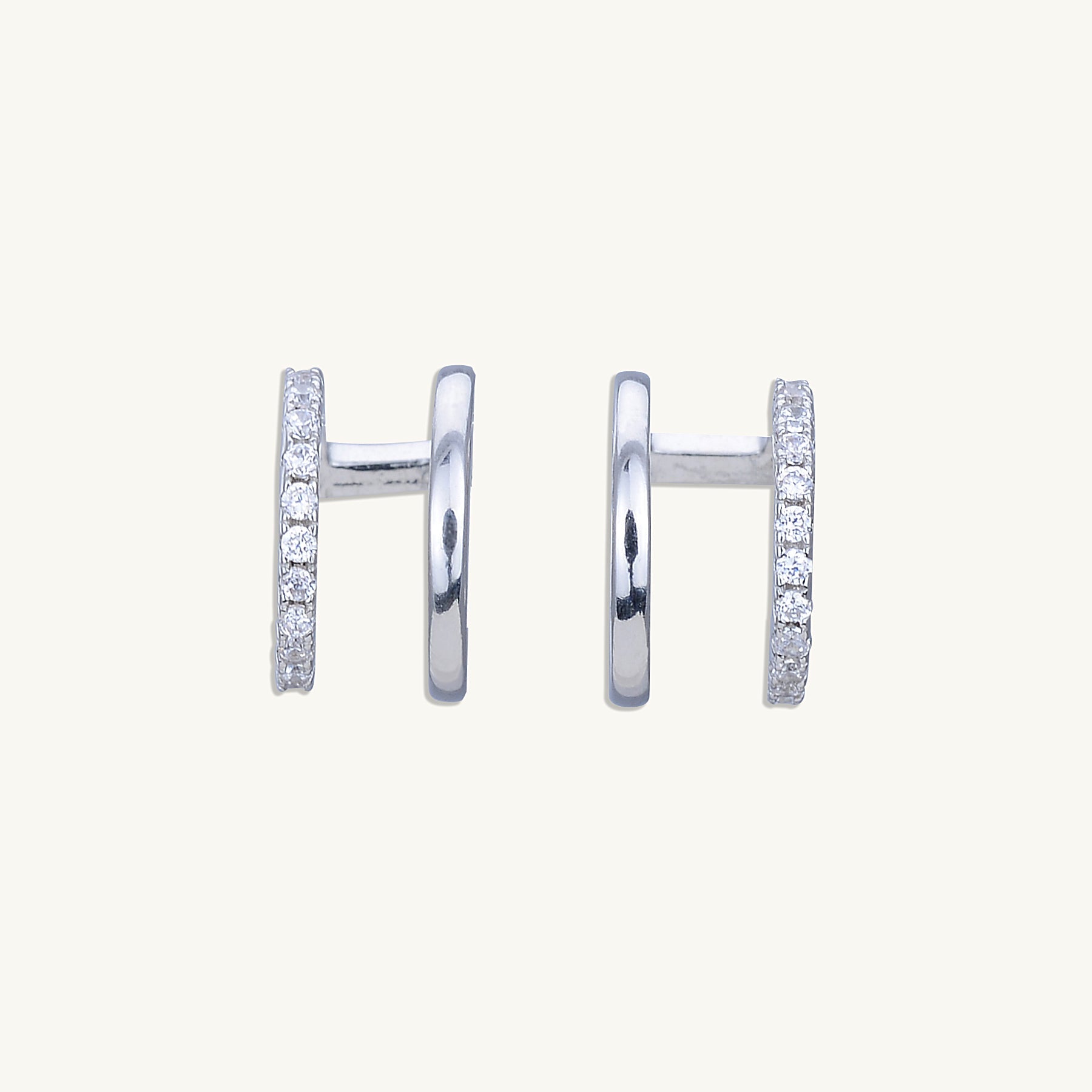 Double Sapphire Cuff Earrings - Camile & Stone