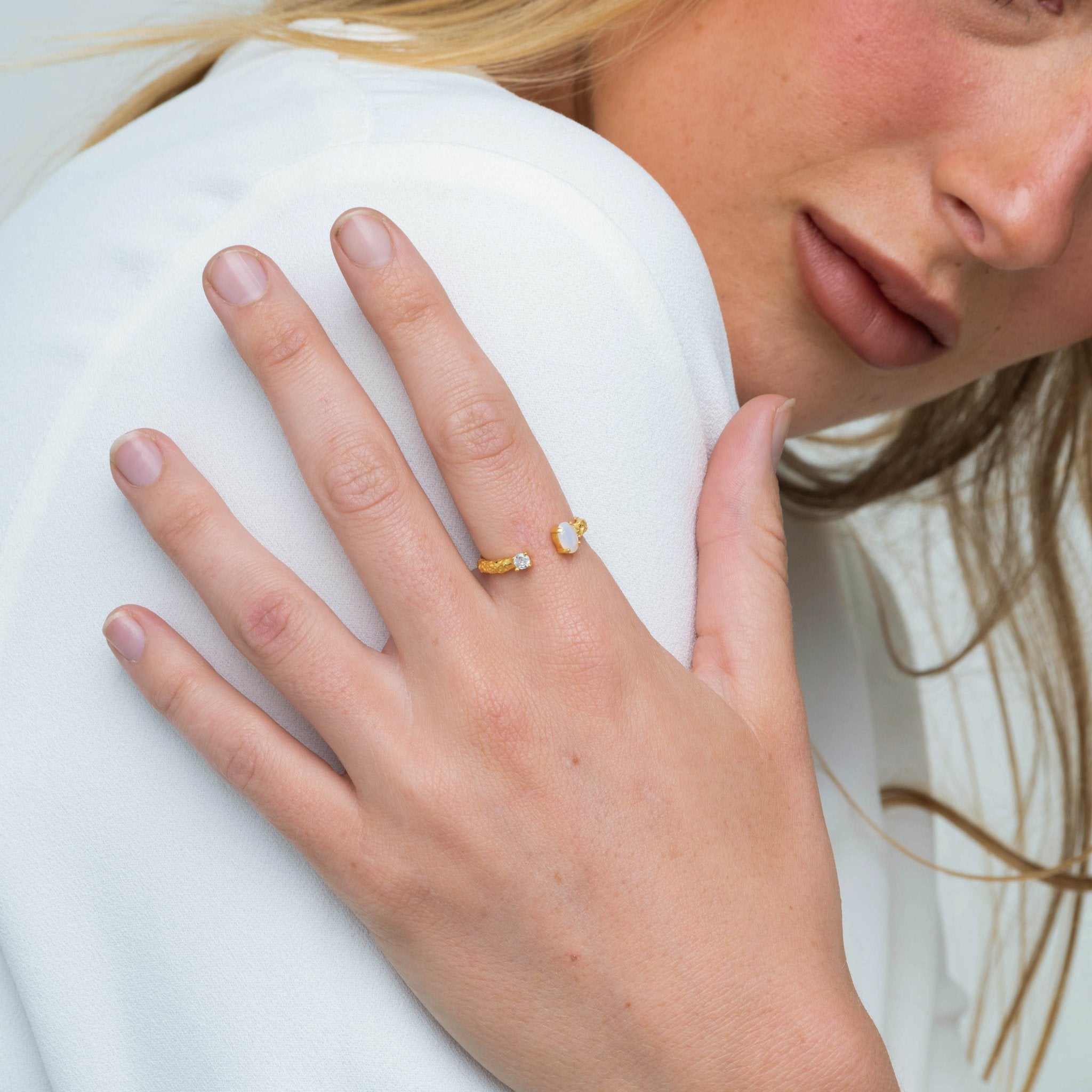 Molten Opal Open Ring - Camile & Stone