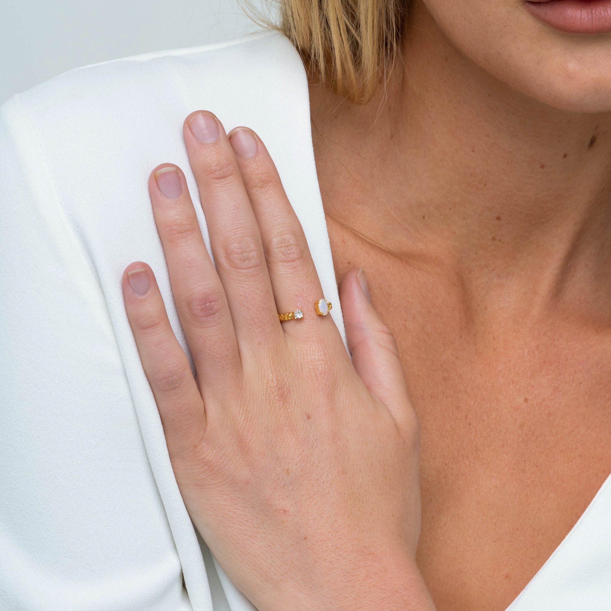 Molten Opal Open Ring - Camile & Stone