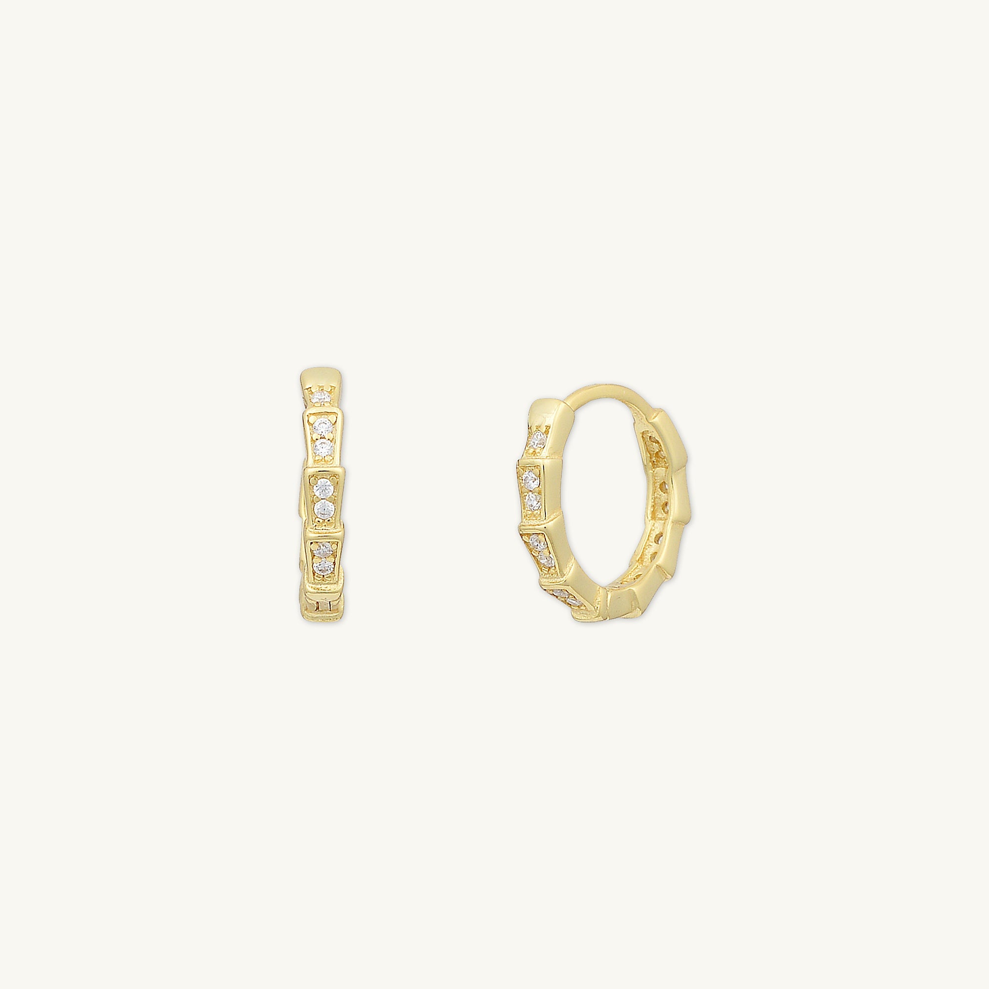 Spark Sapphire Hoop Earrings - Camile & Stone