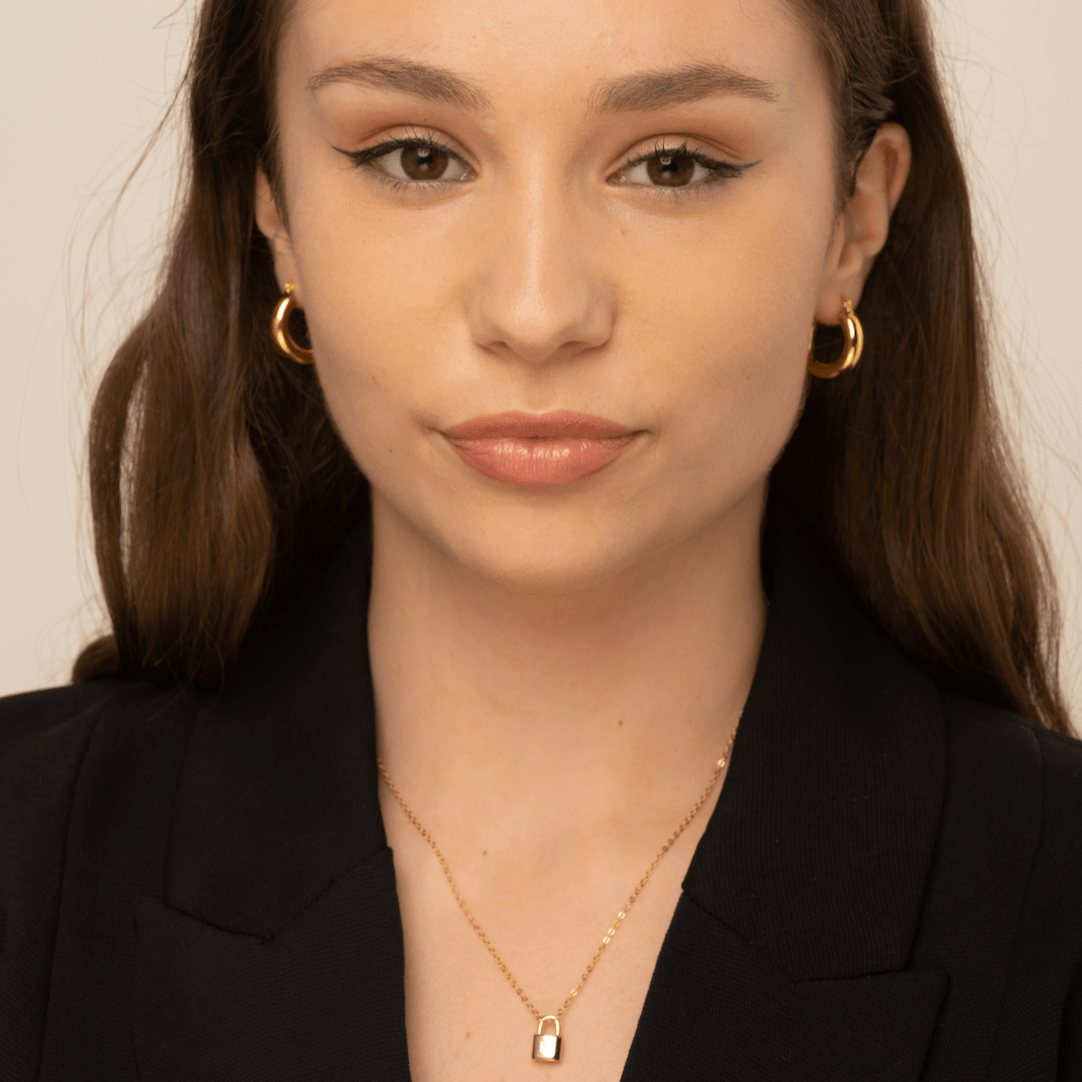 Thick Tube Hoop Earrings - Camile & Stone